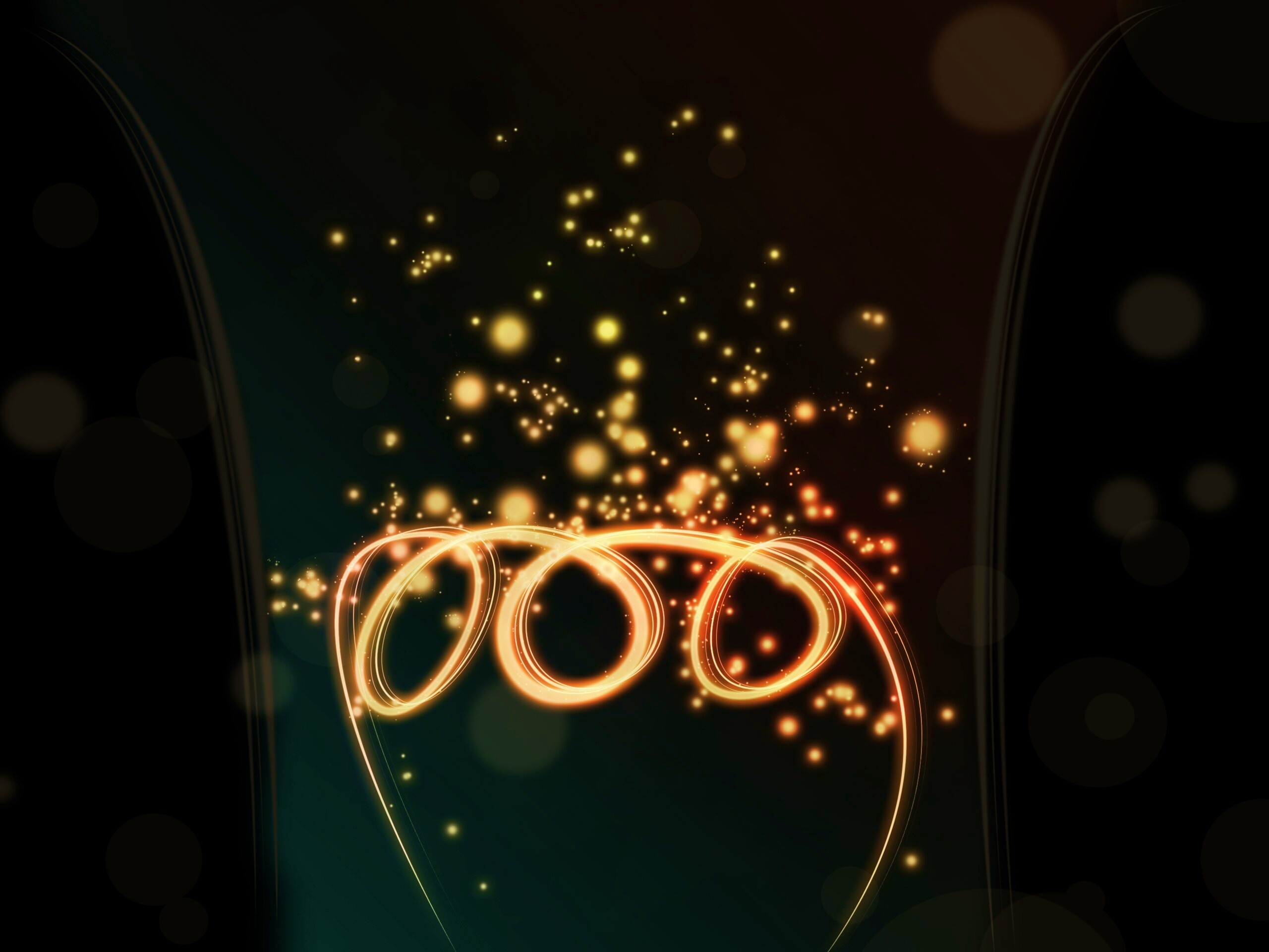 Огненные кольца обои