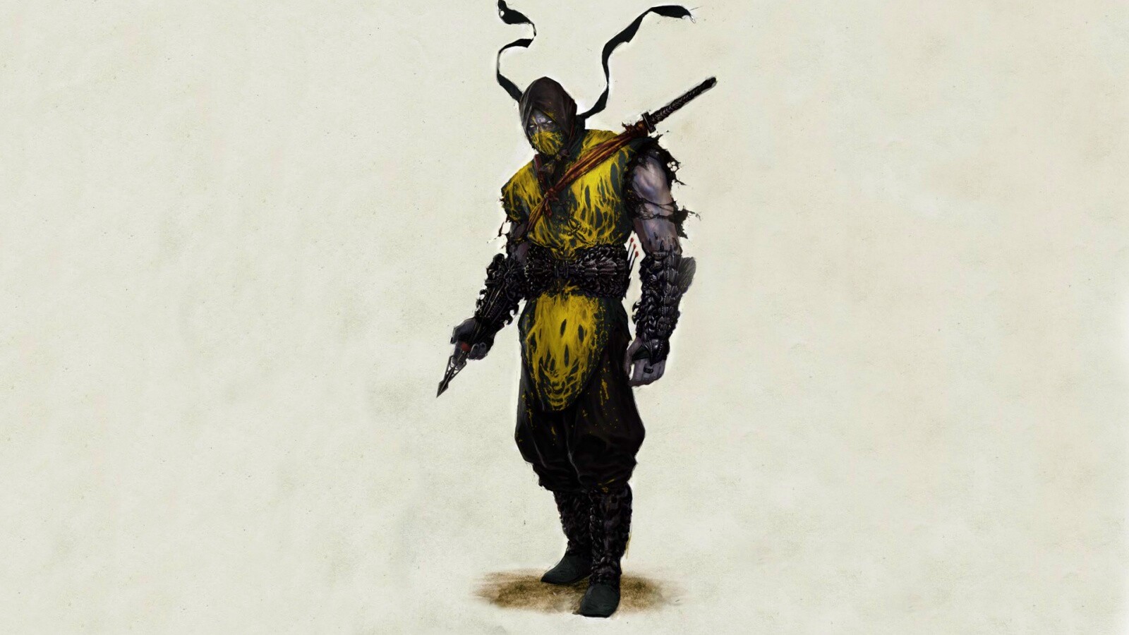 Скорпион из Мортал Комбат обои