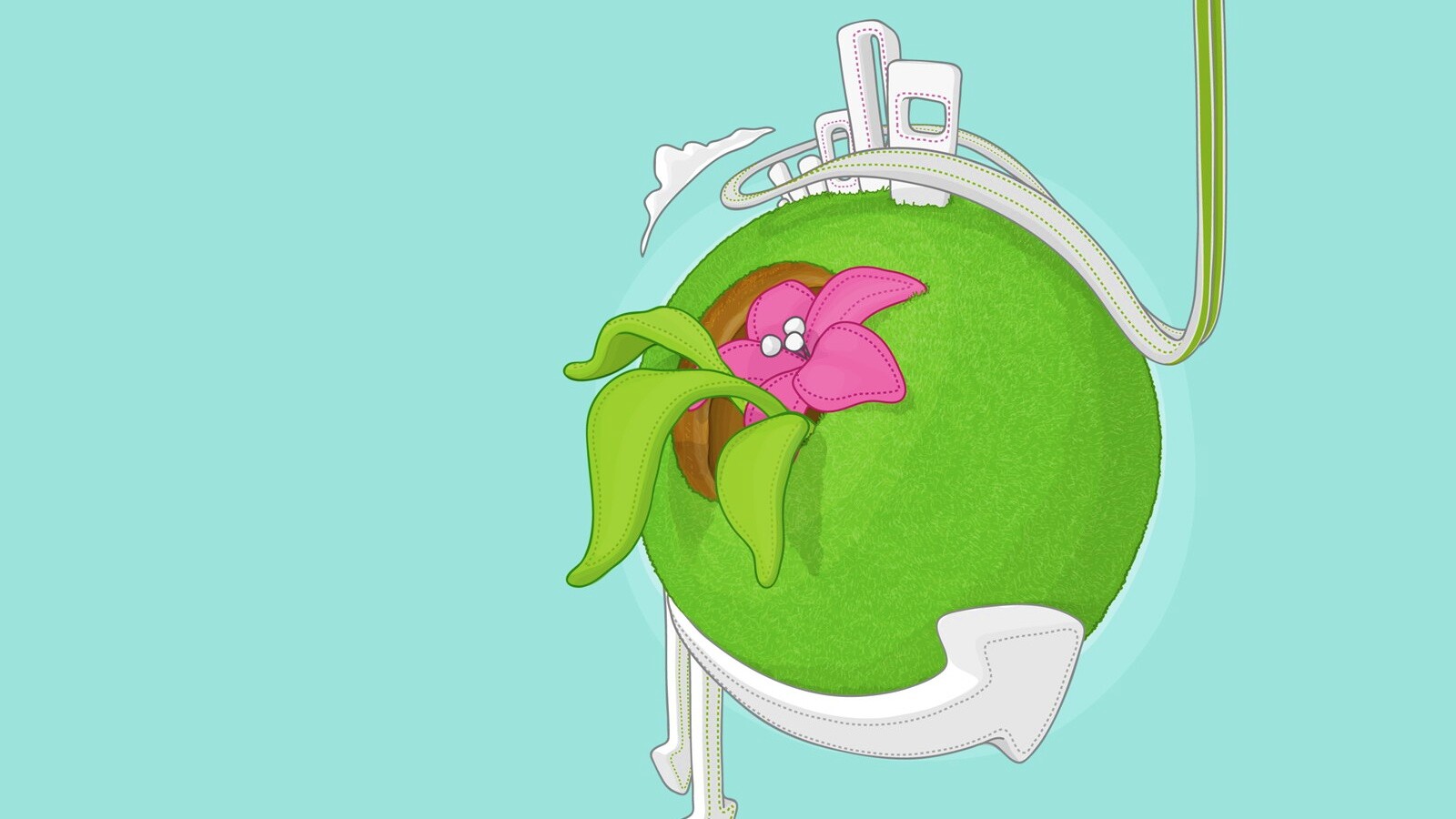 Зелёная планета обои