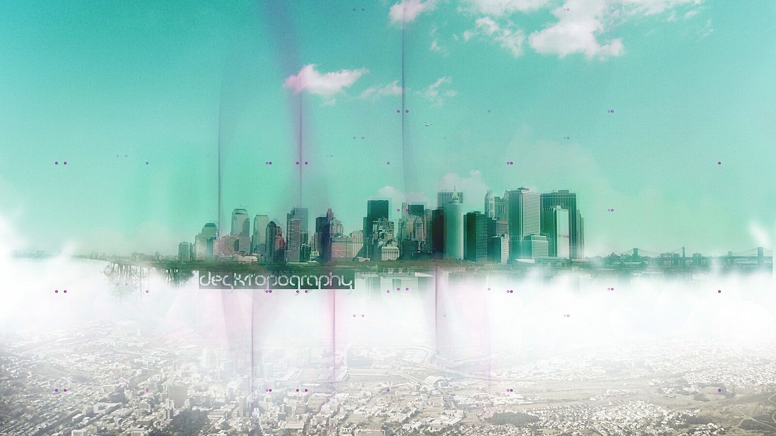 Летающий город обои