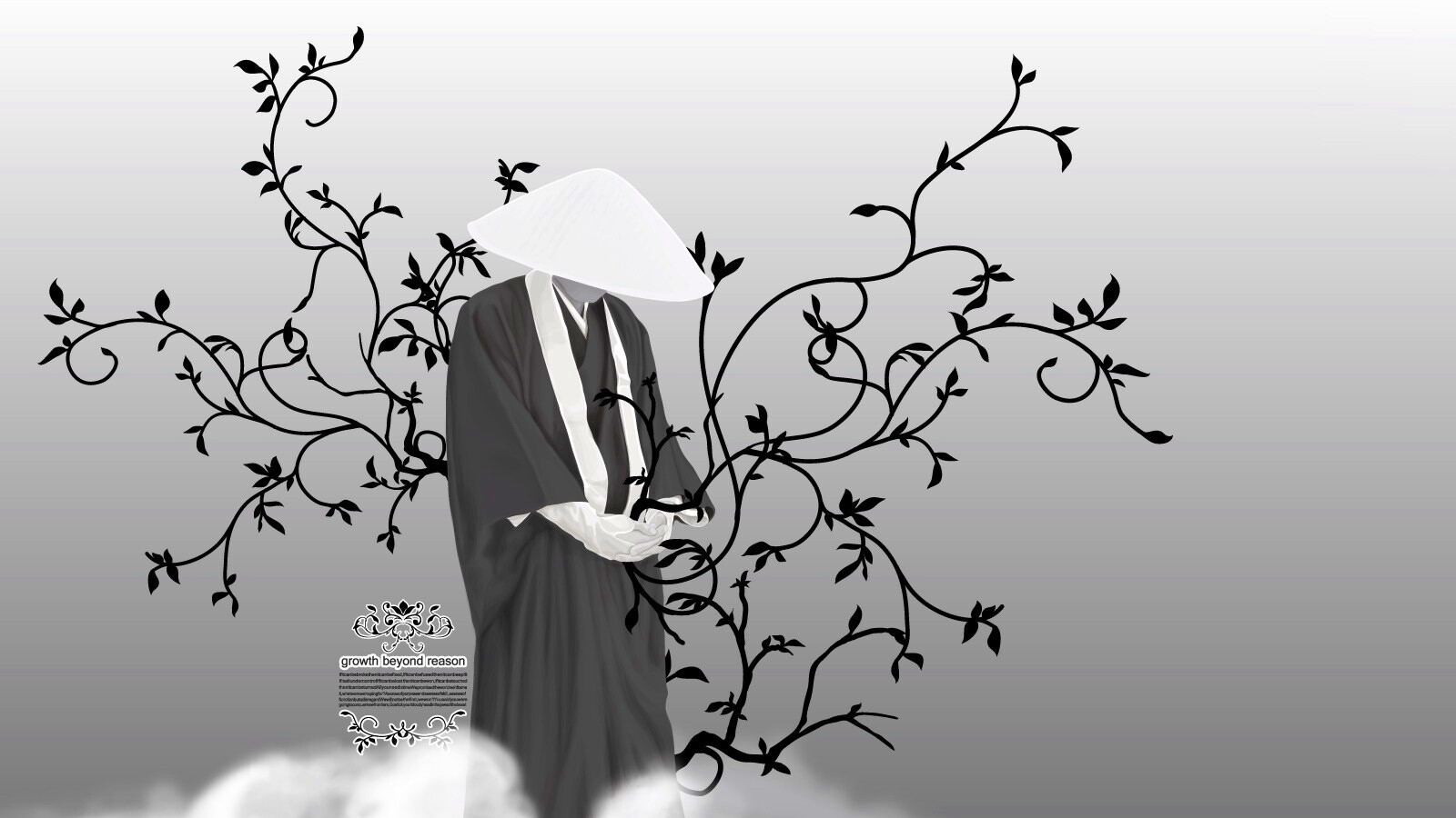 Молящийся монах обои