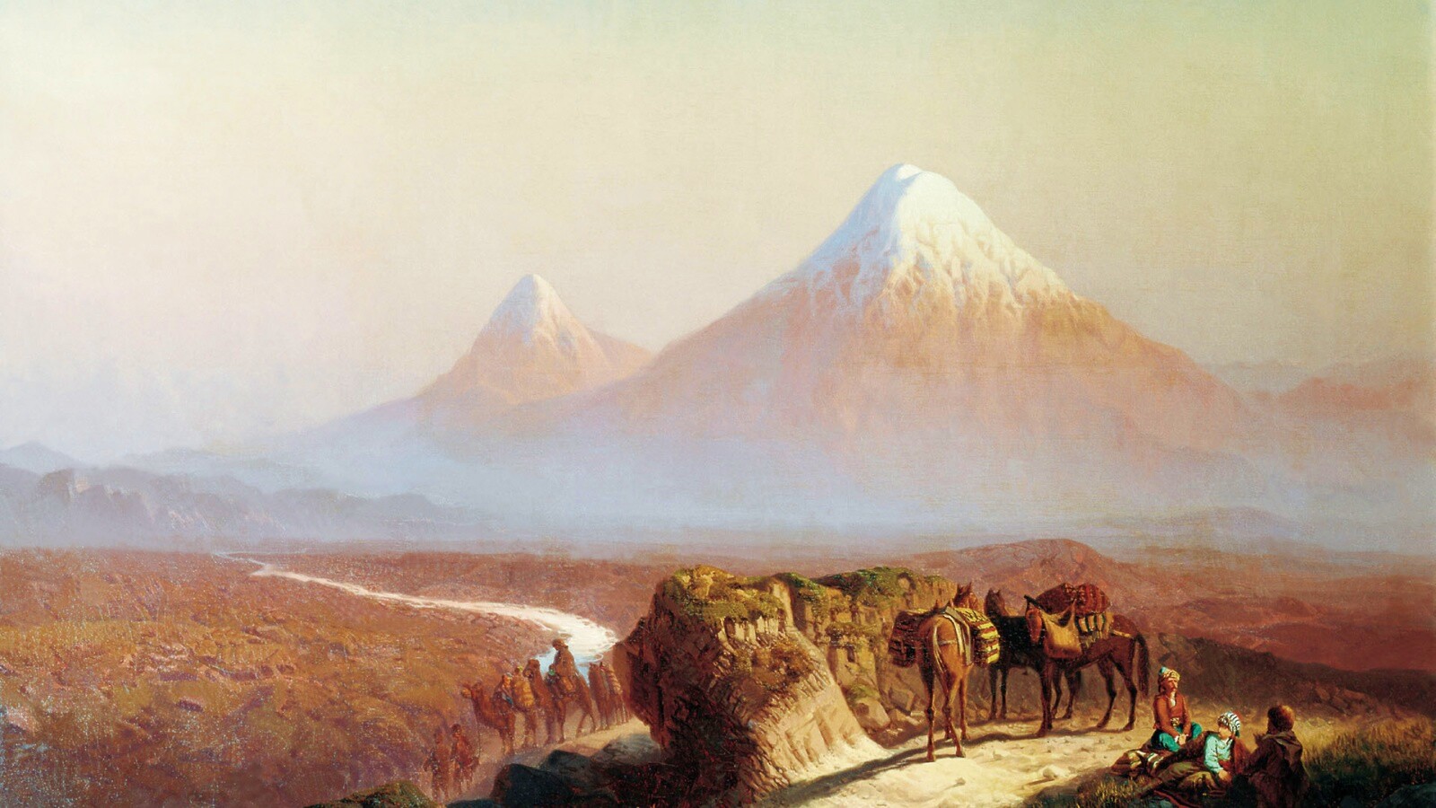 Картина "Вид на Арарат" обои