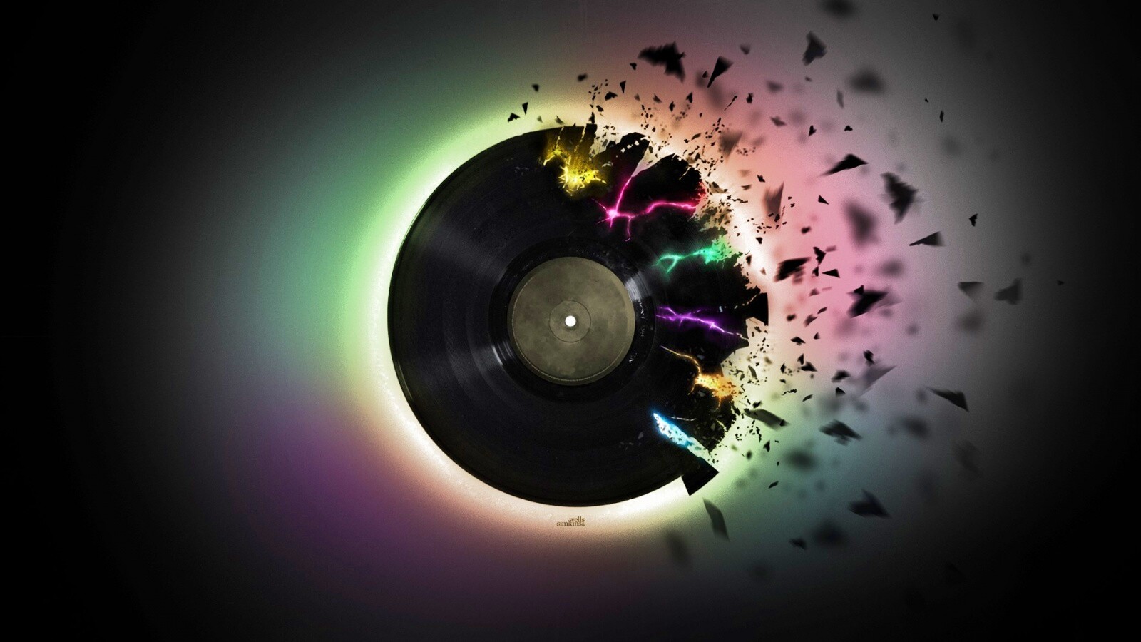 Разрывающийся винил обои