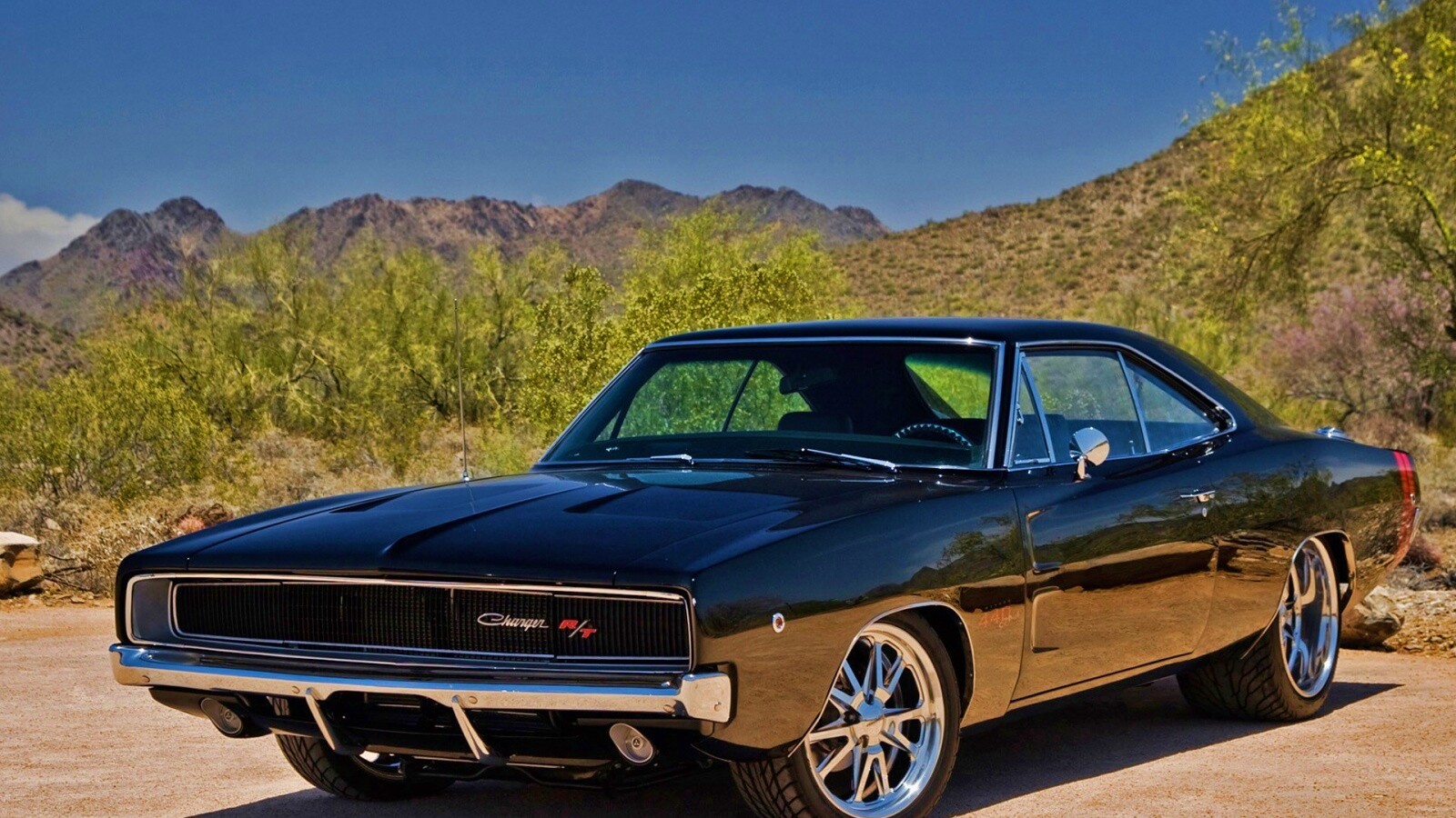 Черный Додж обои