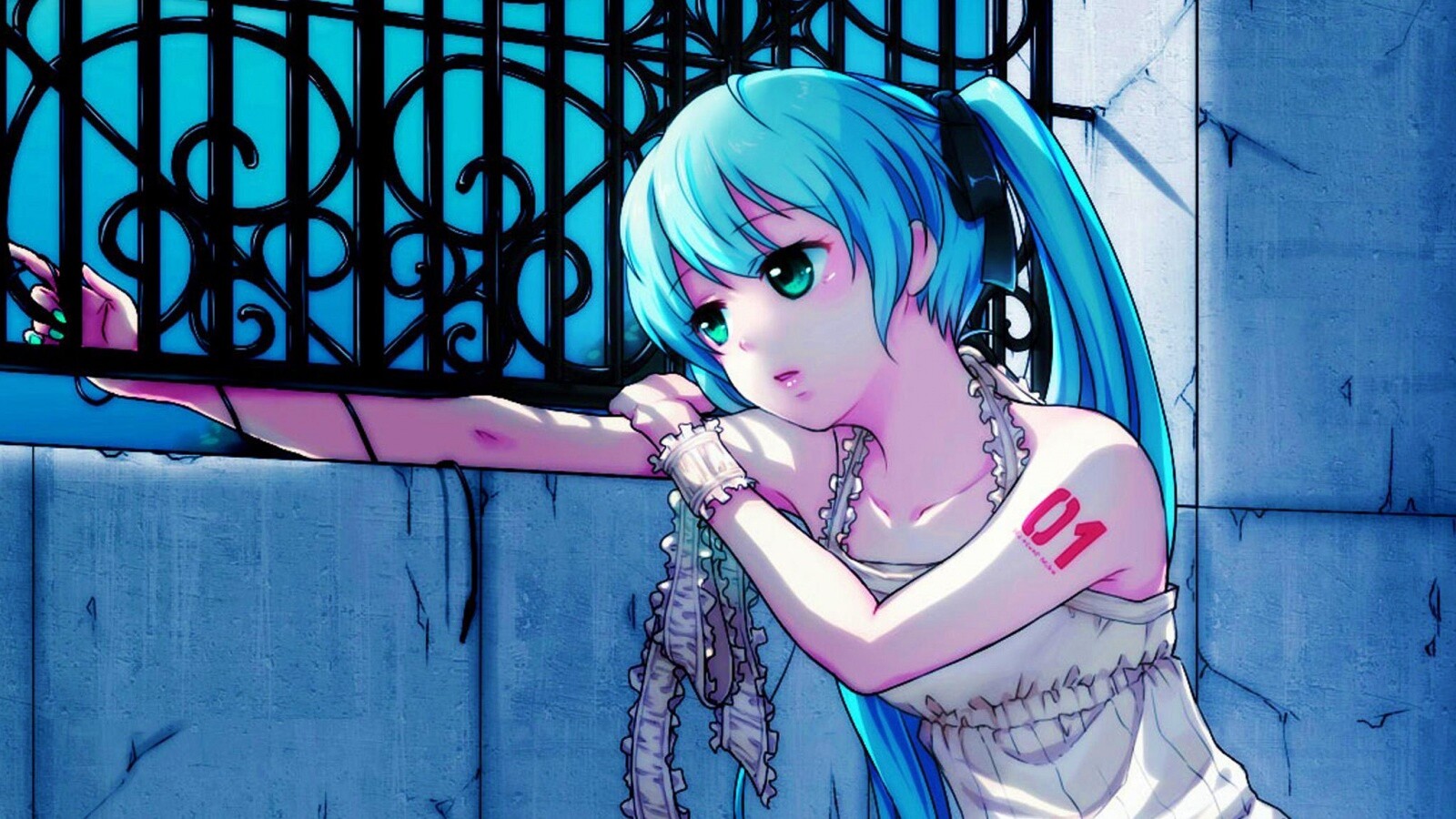 Девушка грустит обои