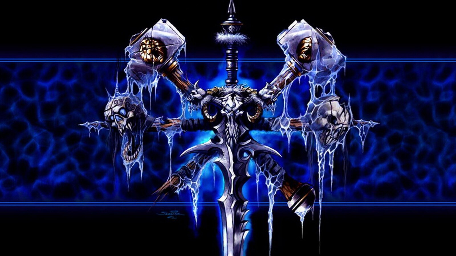 Логотип WarCraft Frothen Throne обои