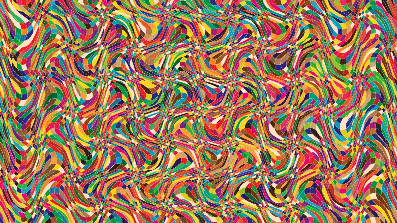Кривые разноцветные клеточки обои