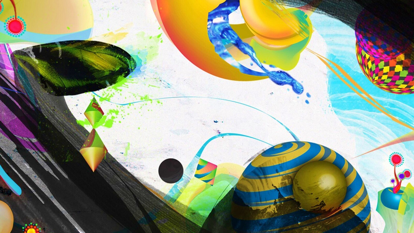 Абстракция из игрушек обои