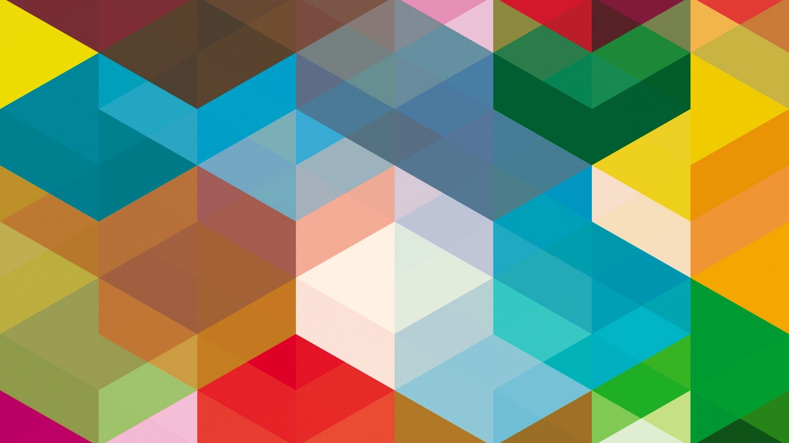 Разноцветные параллелограммы обои