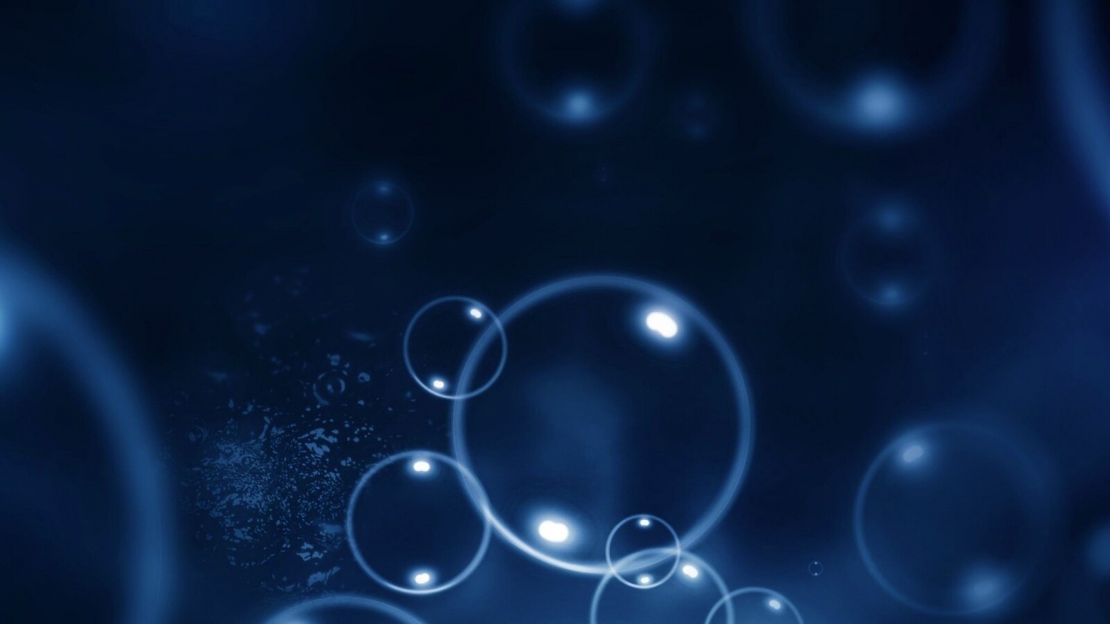 Пузыри в темной воде обои