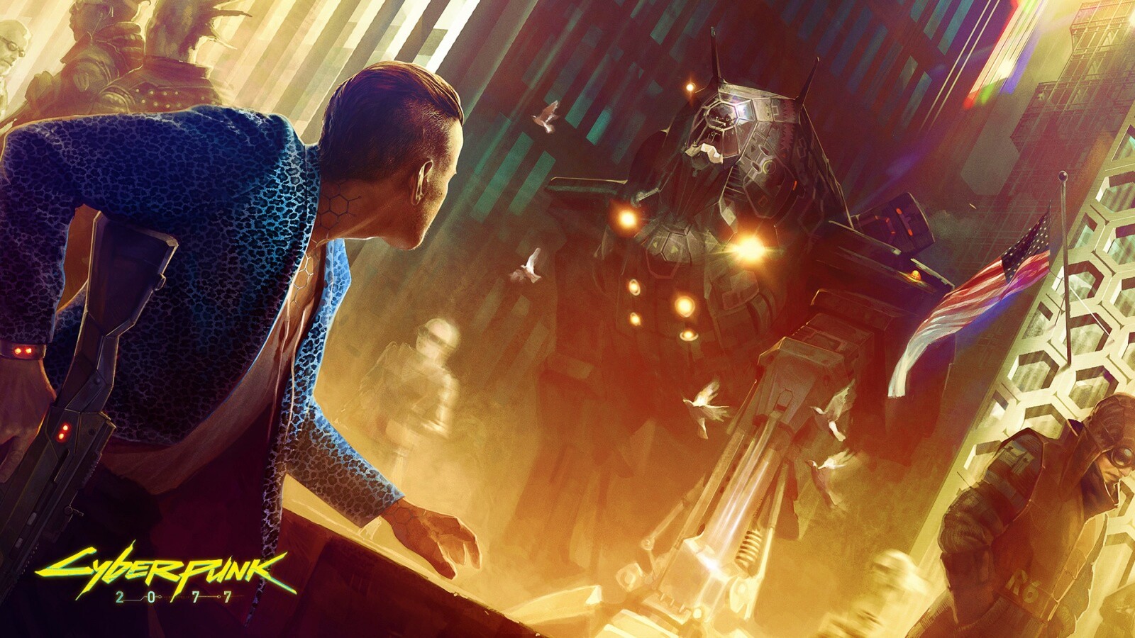 Арт из Киберпанк 2077 обои