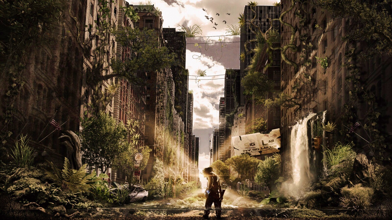 Постапокалиптический мир обои