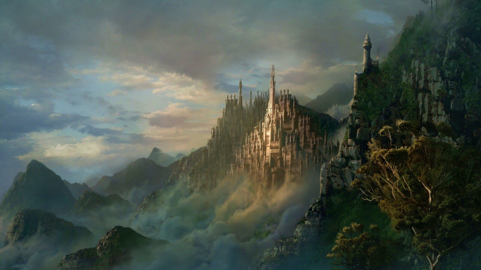 Сказочный город обои