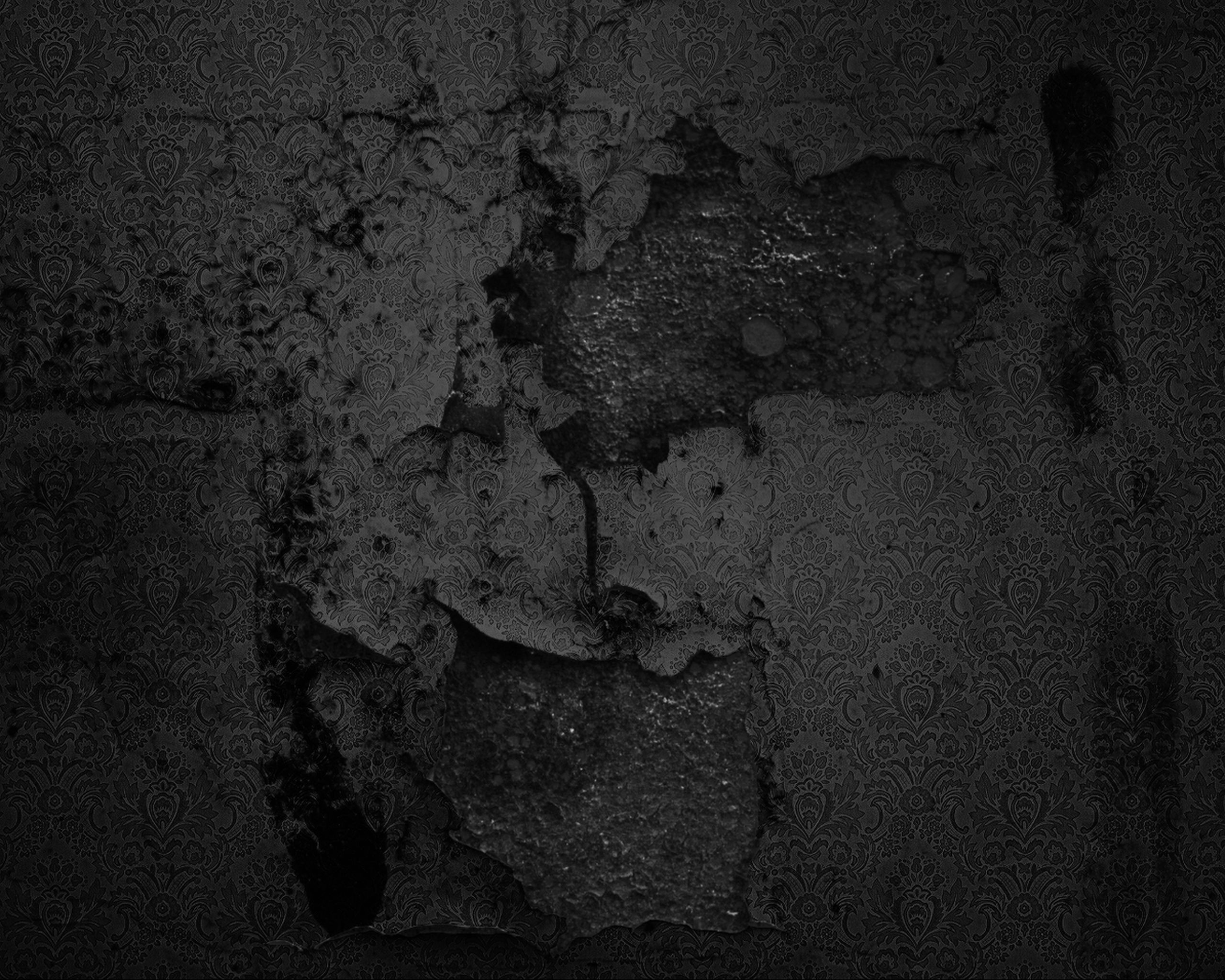 Обгоревшая стена обои