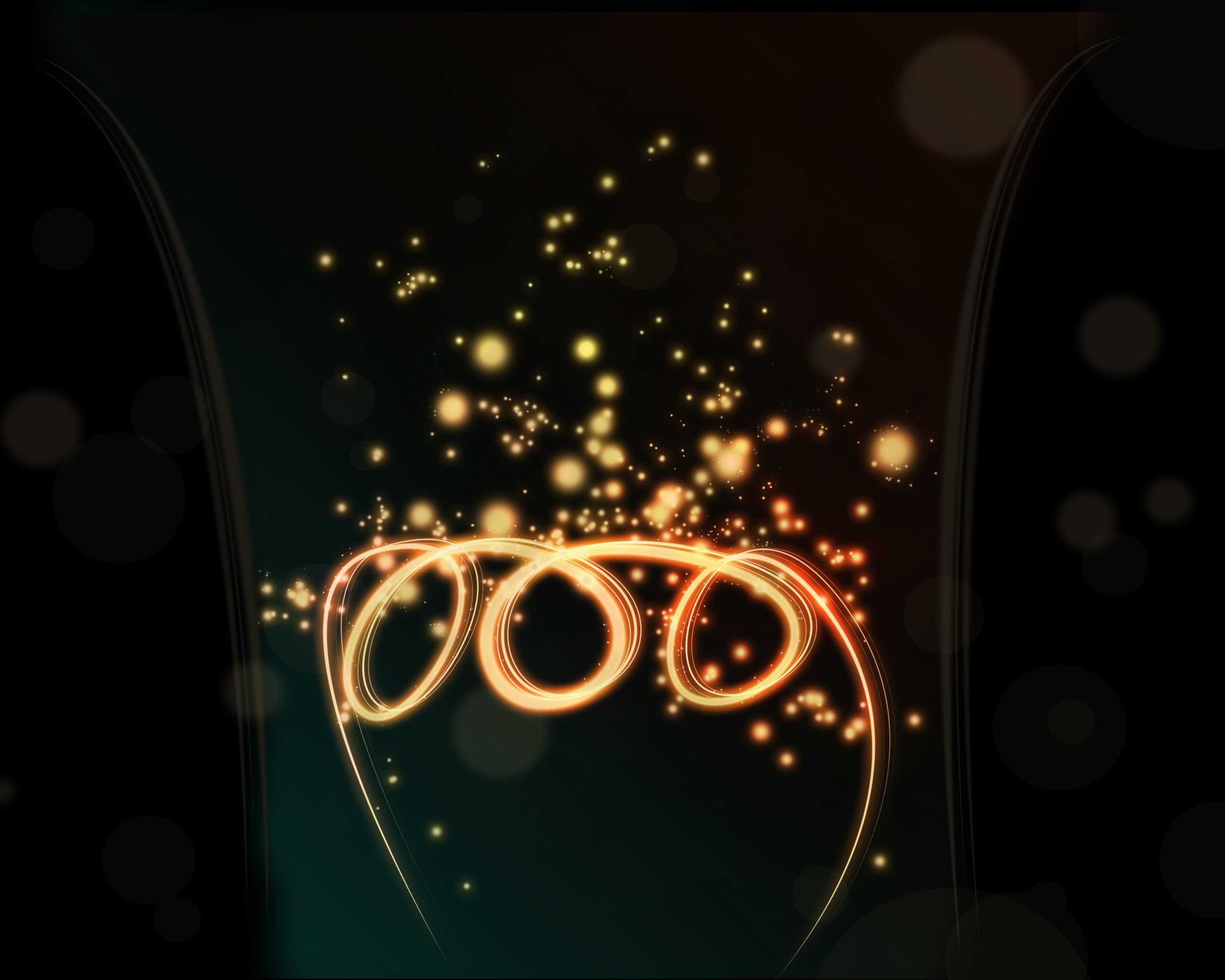 Огненные кольца обои