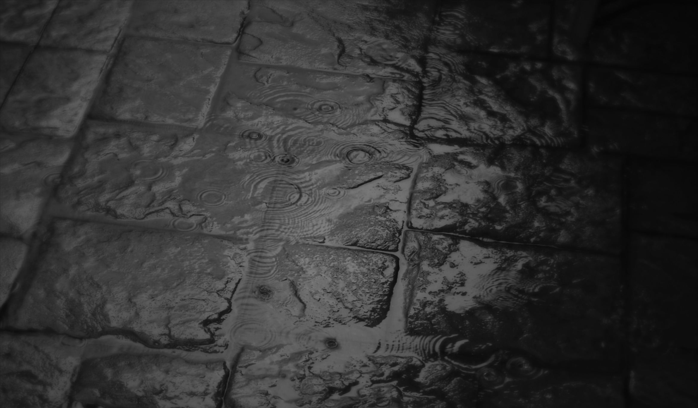 Дождь на мостовой обои