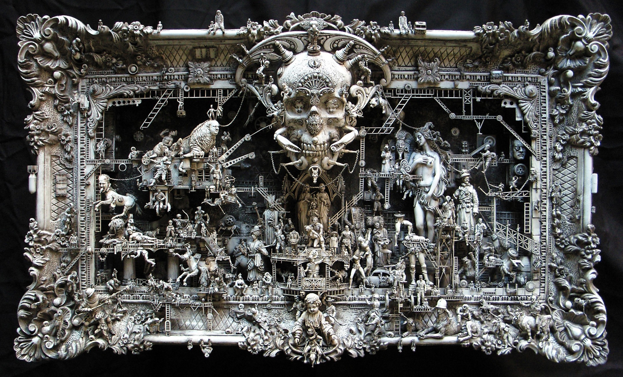 Адская скульптура обои