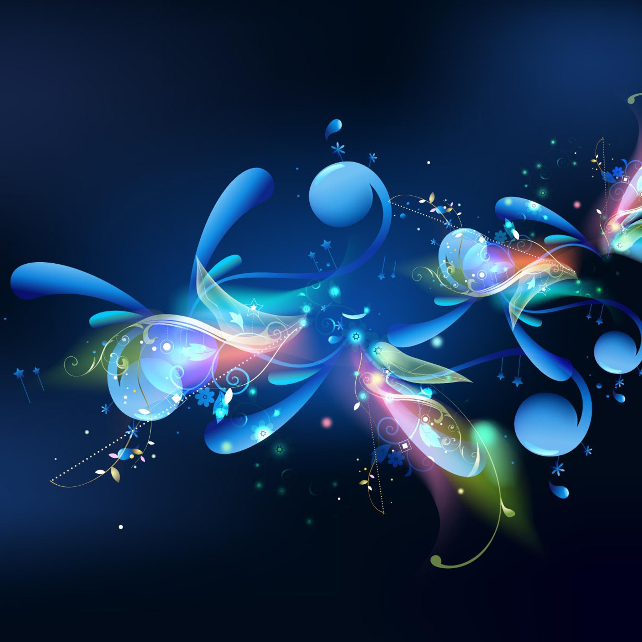 Цветочная абстракция обои