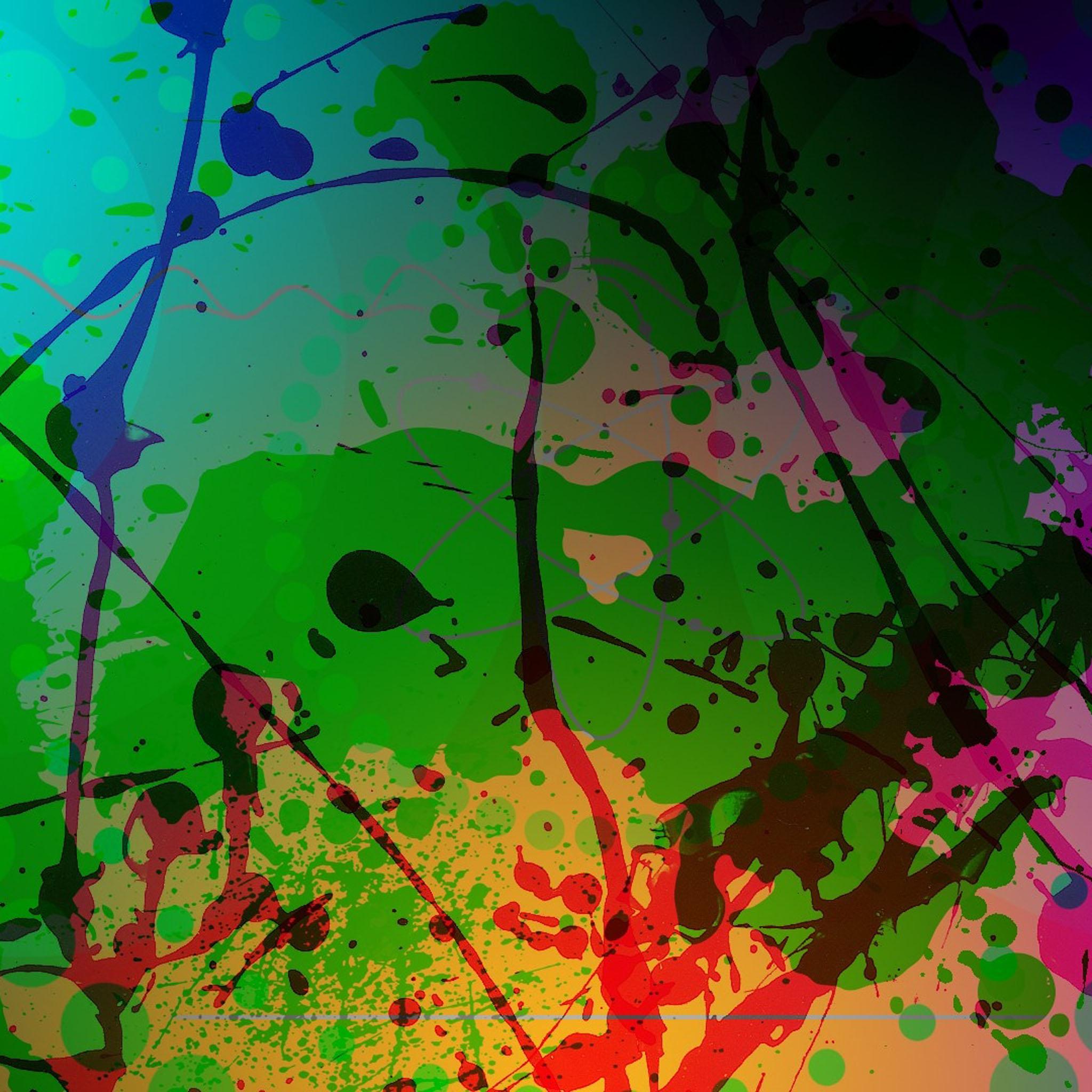 Пятна краски обои