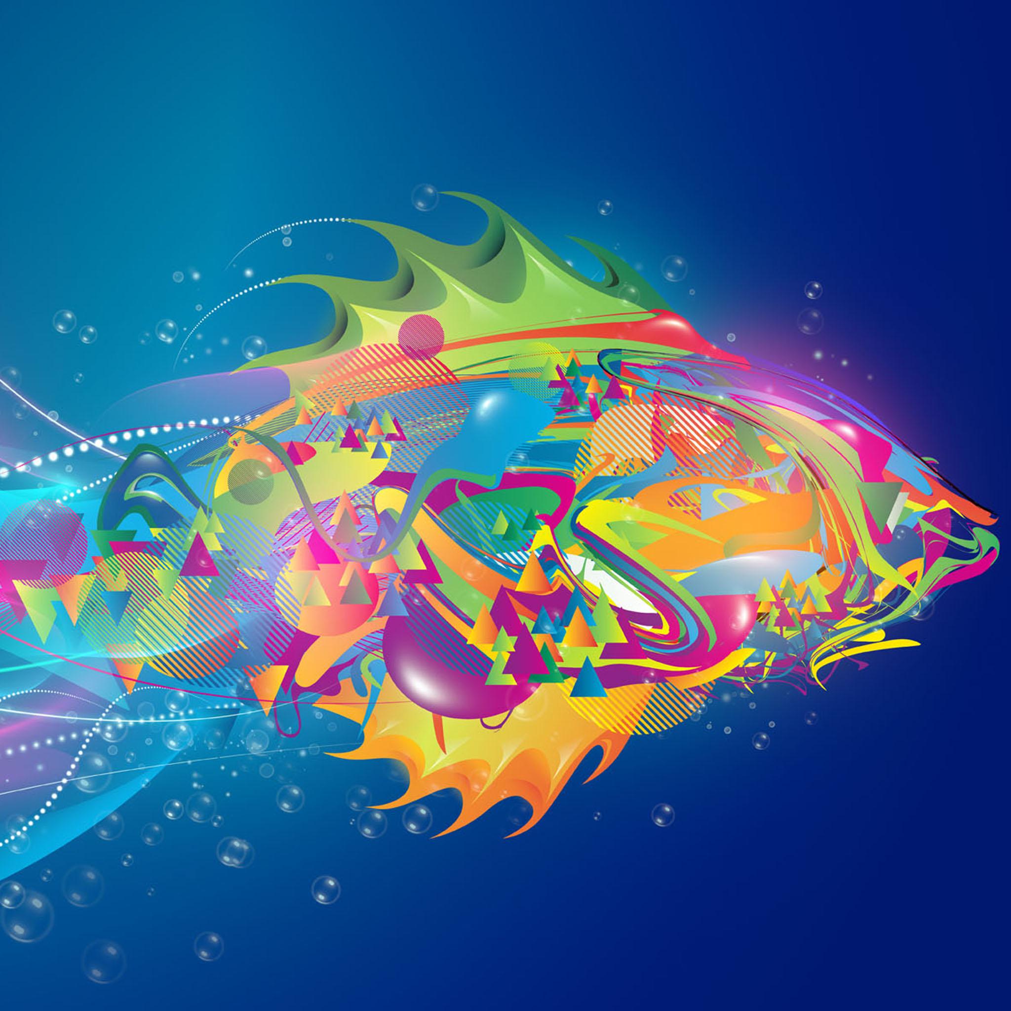 Абстрактная рыба обои