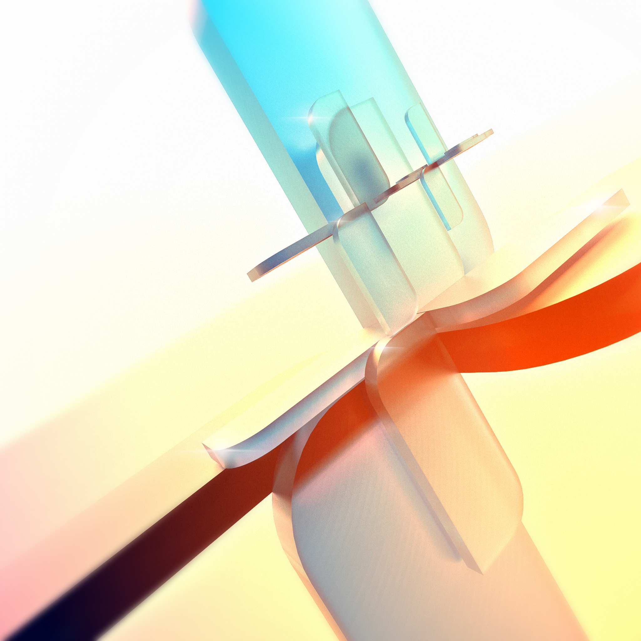 Абстракция из полупрозрачных фигур обои