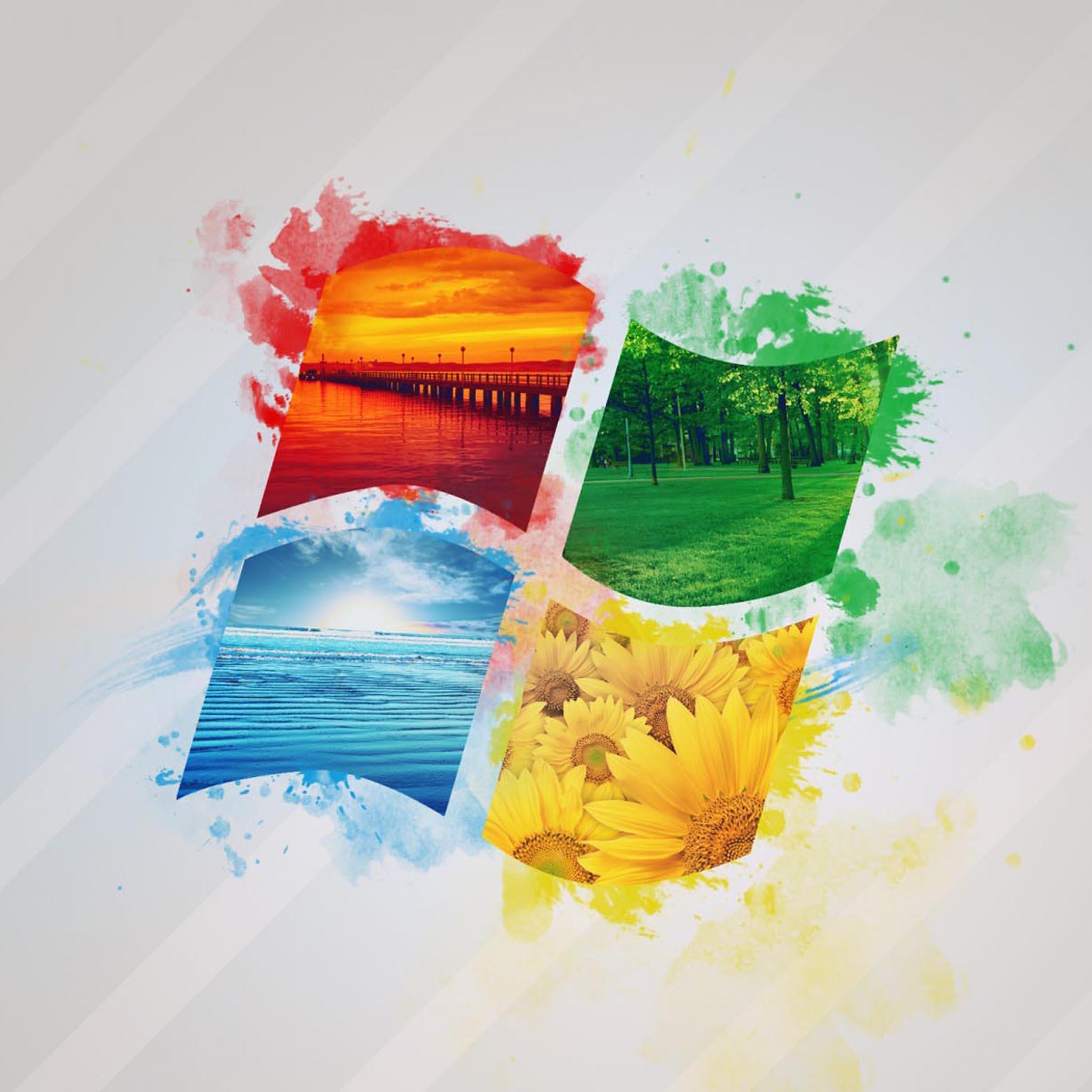 Логотип Winfdows bз фотографий природы обои