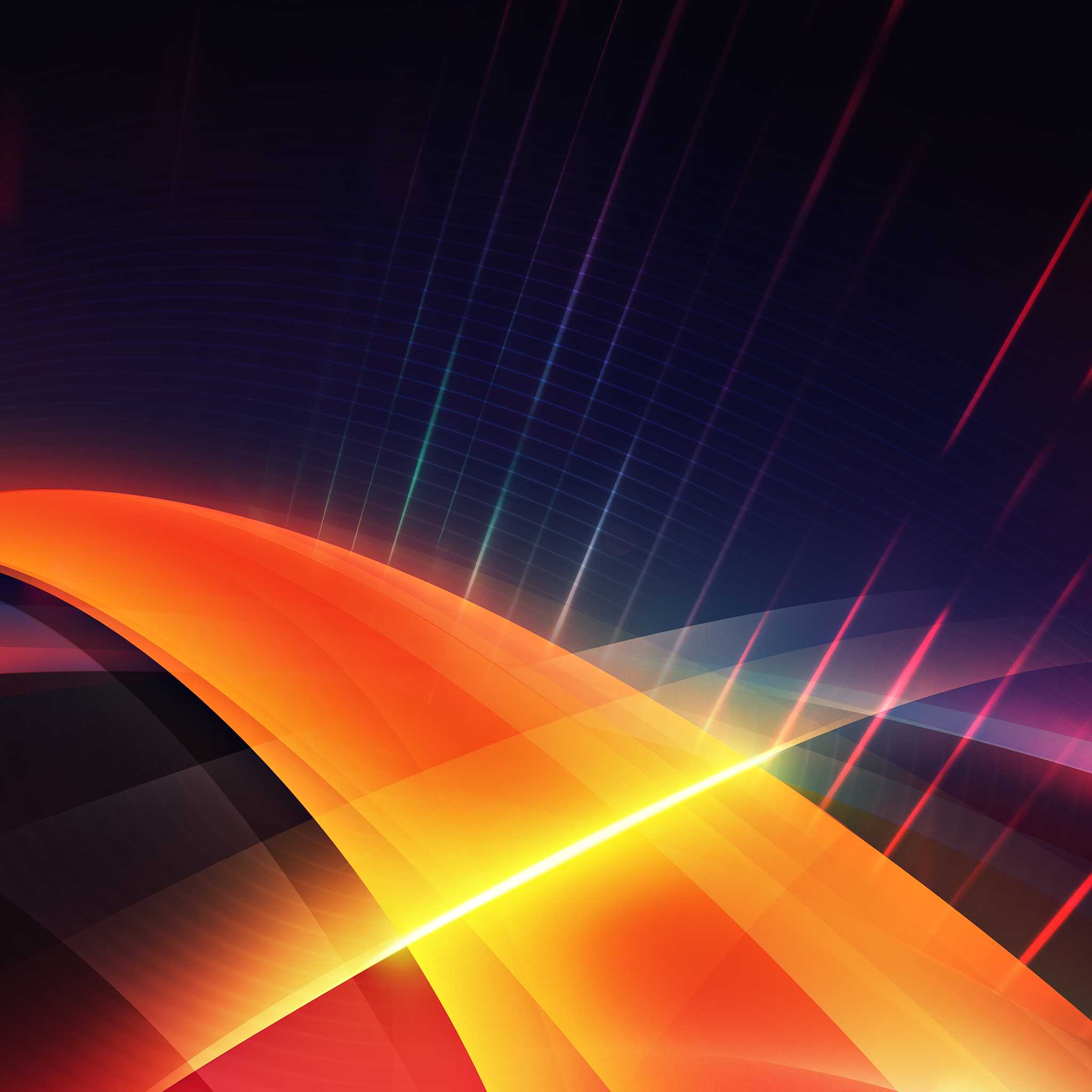 Пересекающиеся оранжевые полосы обои