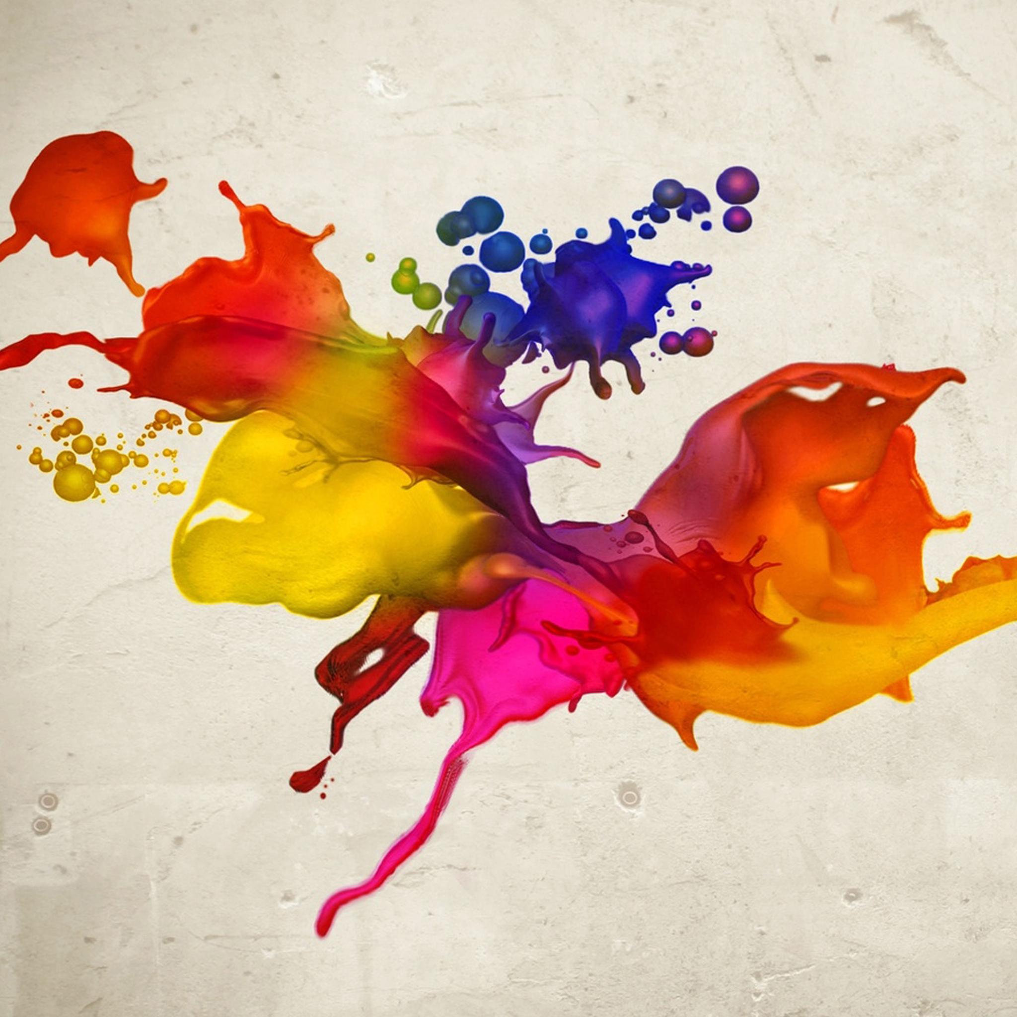 Брызги краски обои