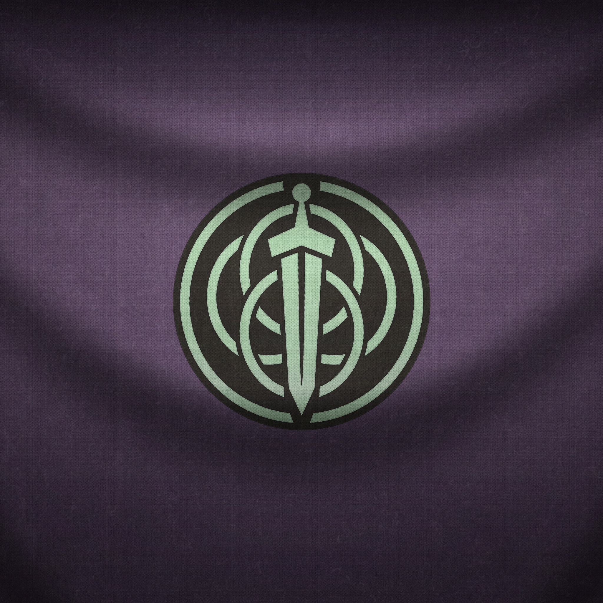 Меч на фоне колец обои