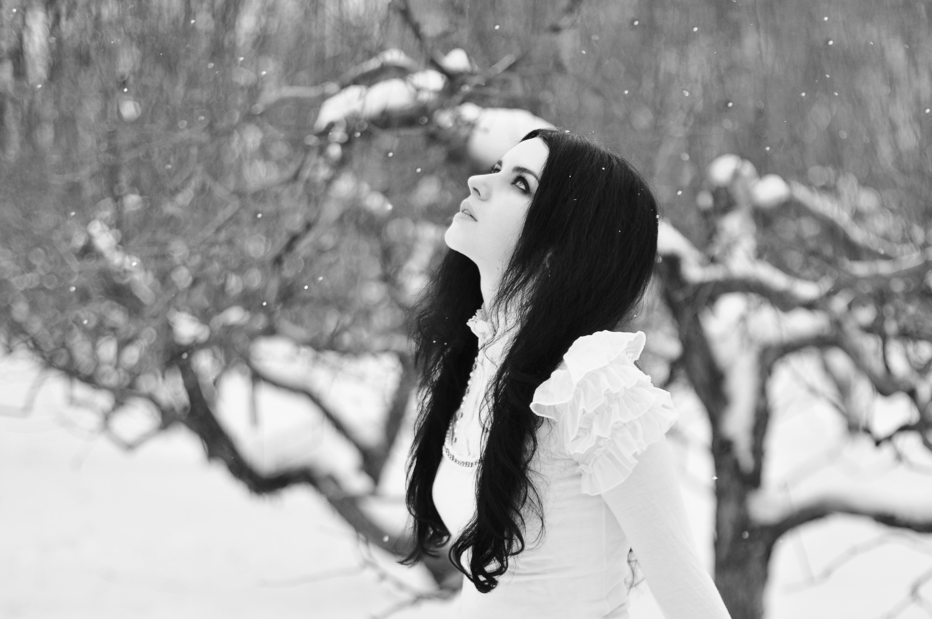 Белоснежная леди обои