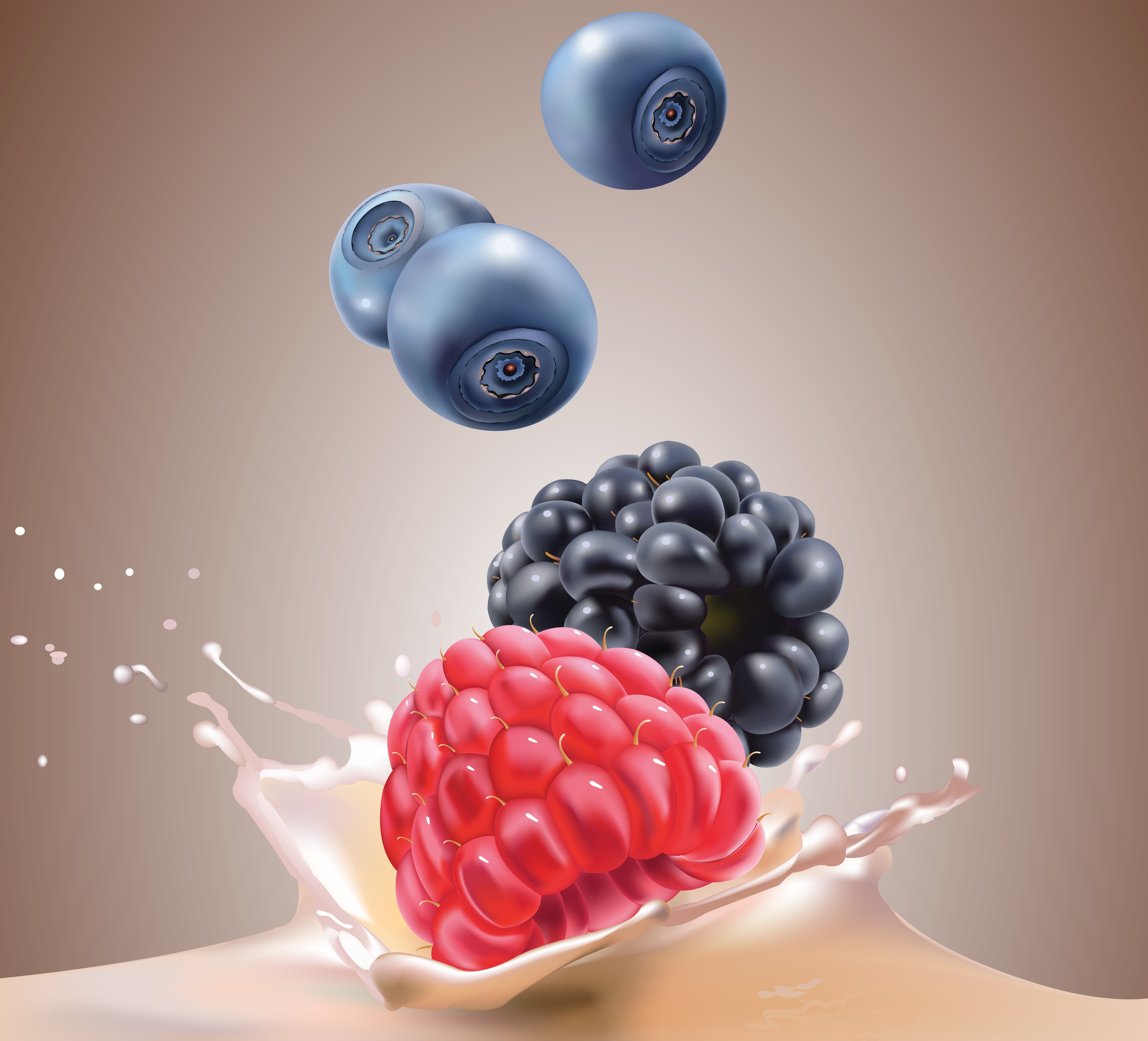 Векторные ягоды обои