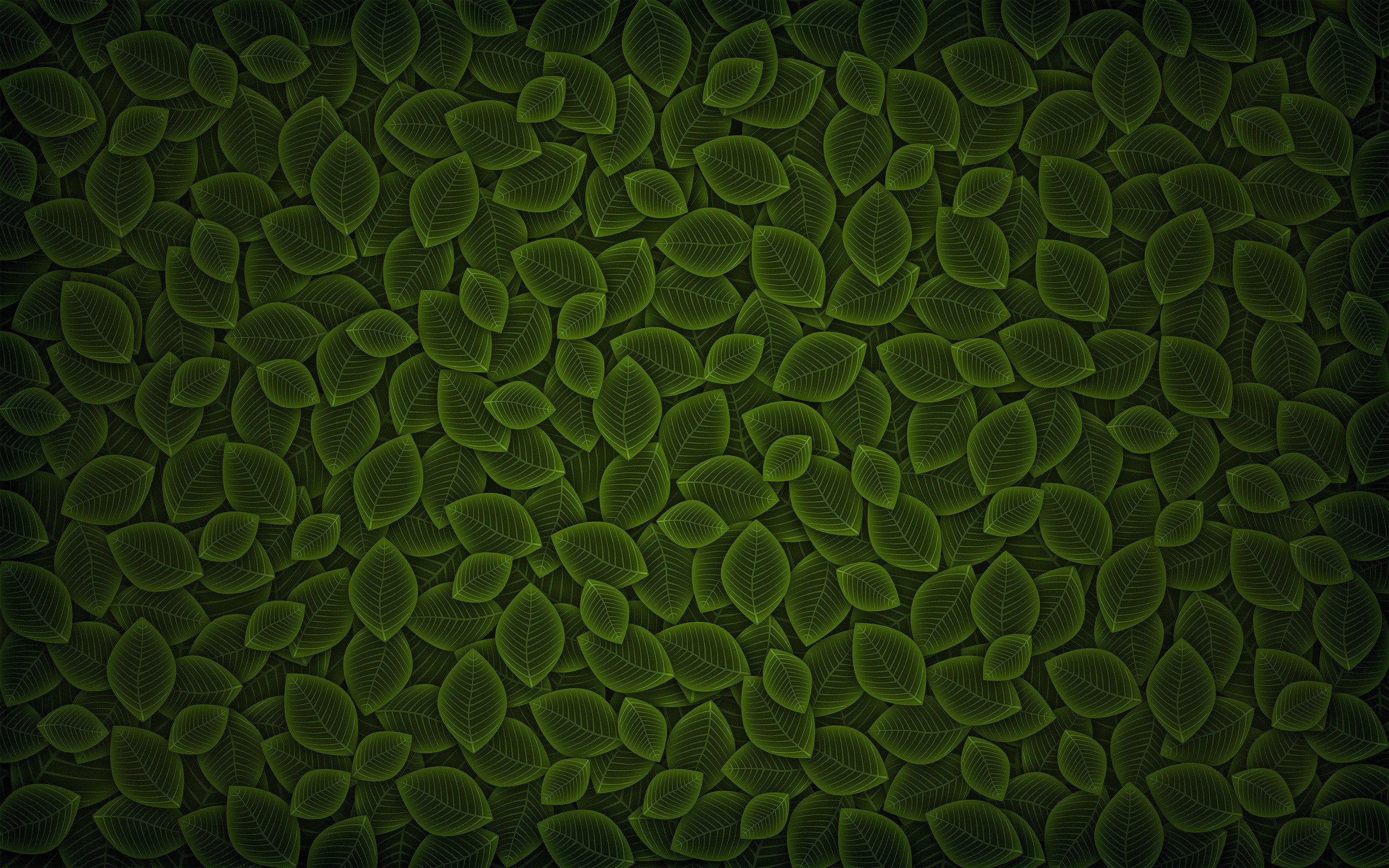 Векторные зеленые листья обои