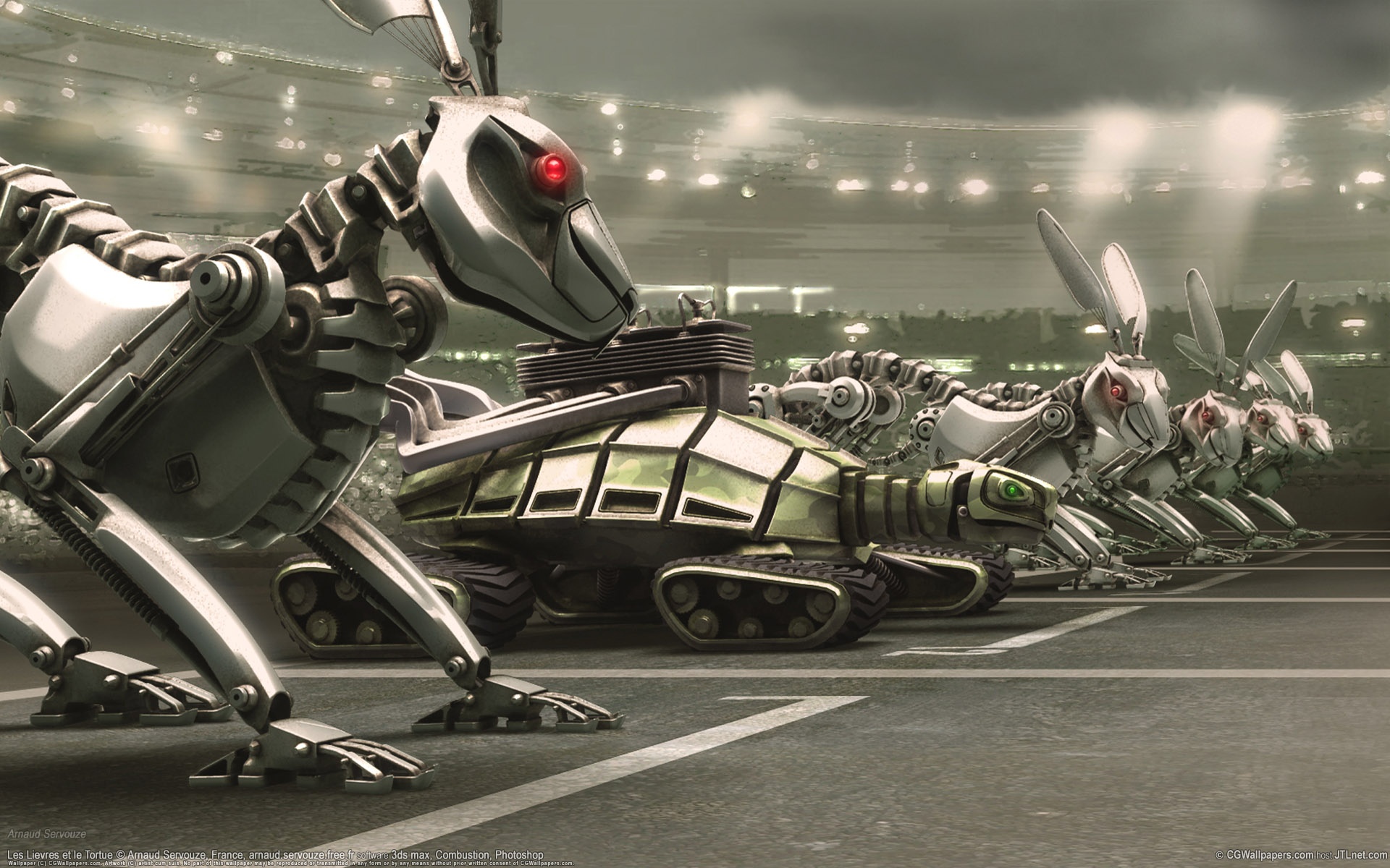 Роботы на старте обои