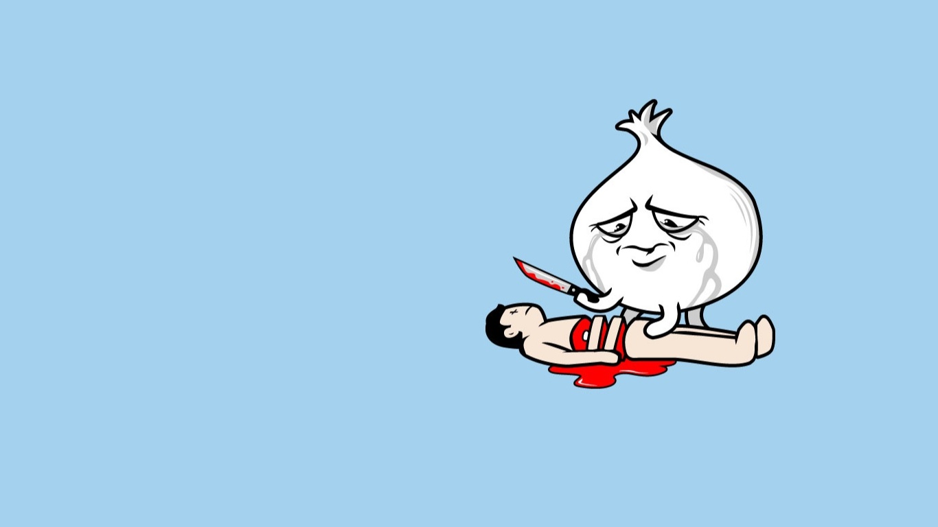 У лука щиплет глаза обои