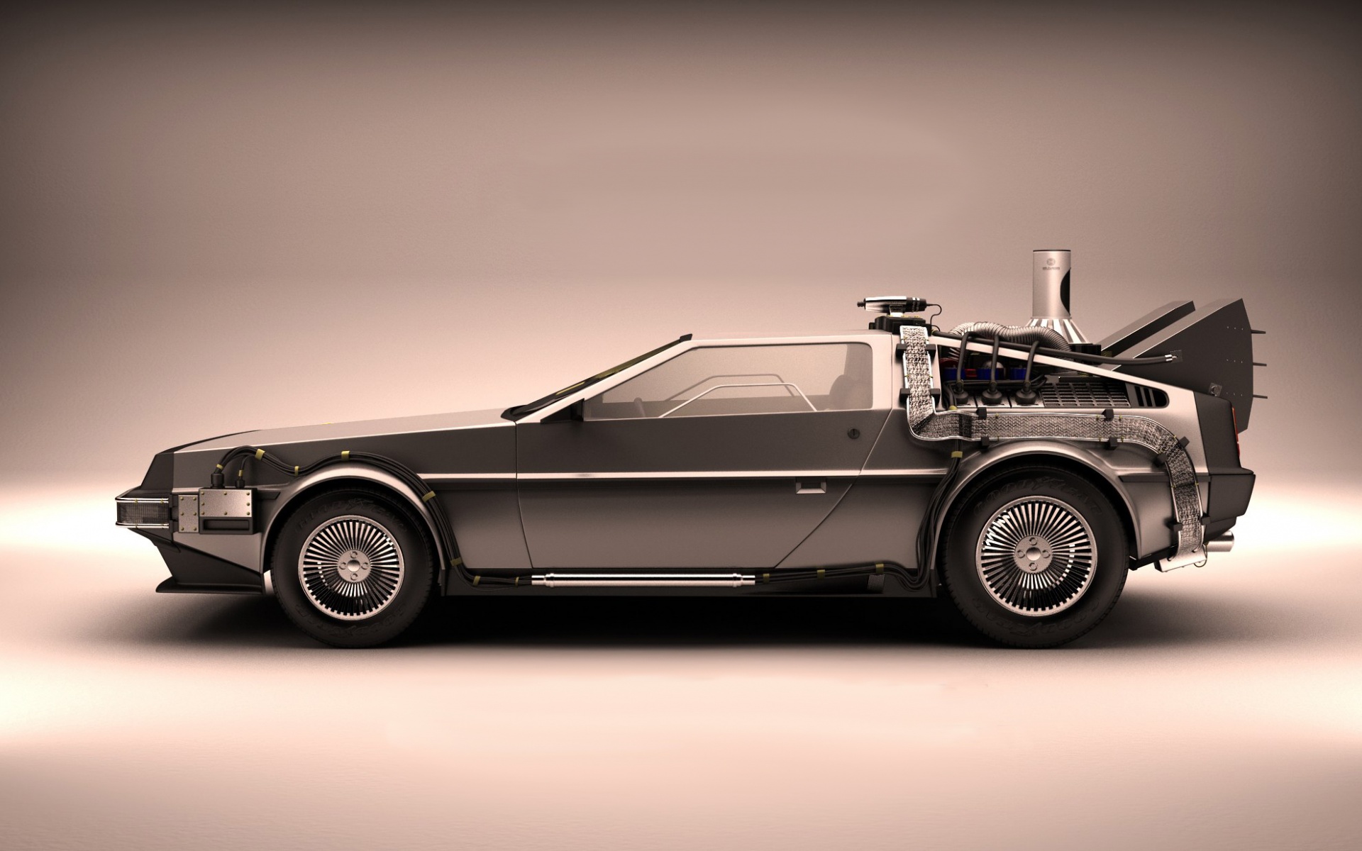 DeLorean машина времени обои