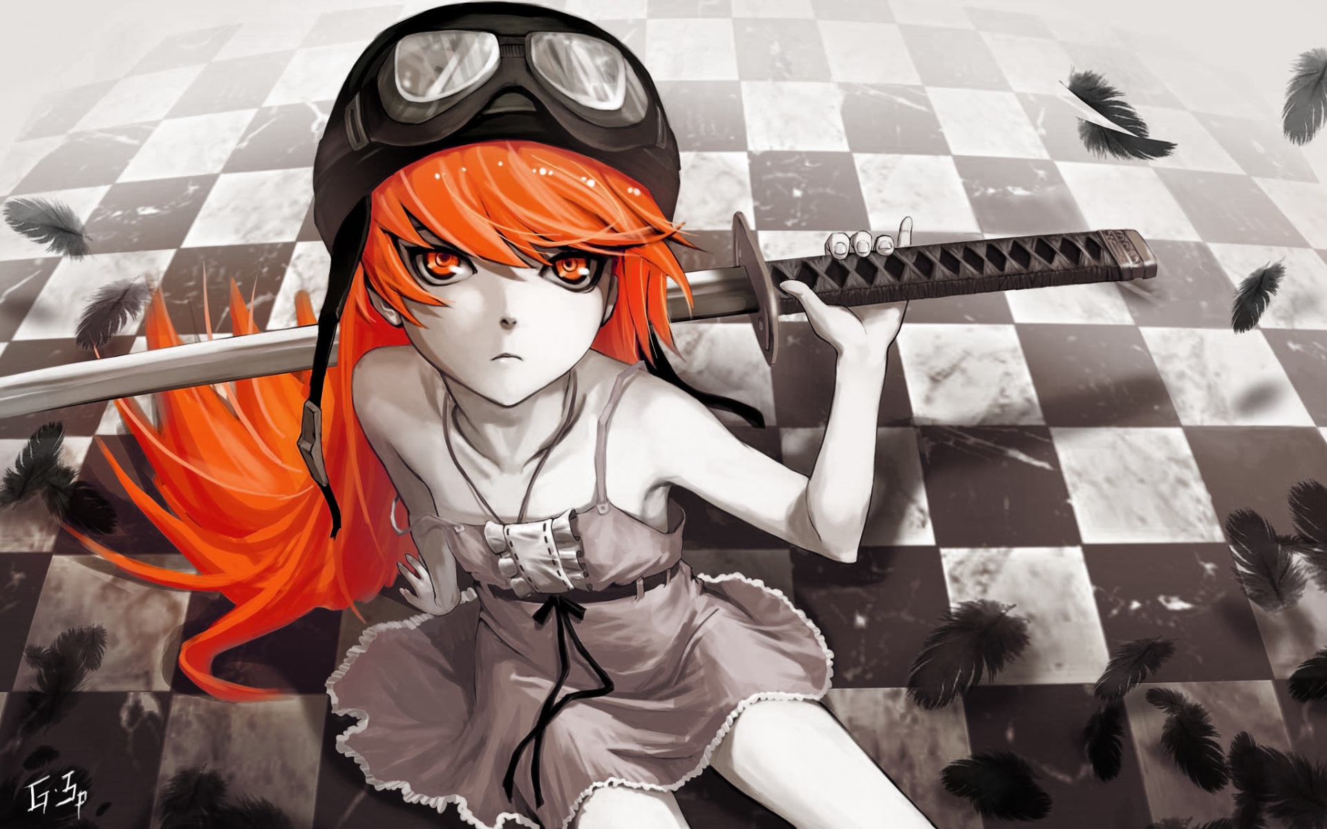 Полувампир из Bakemonogatari обои