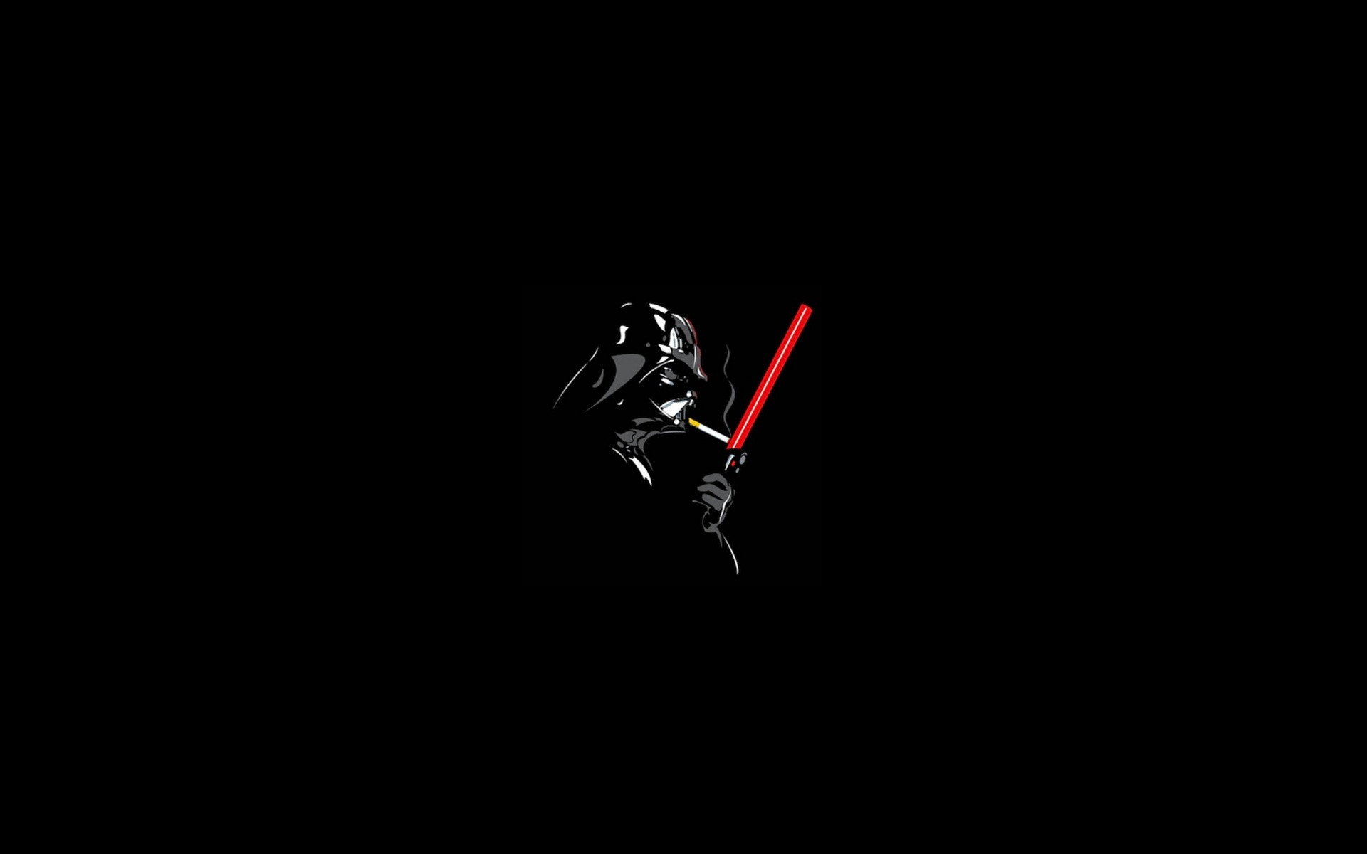 Дарт Вейдер прикуривает от меча обои