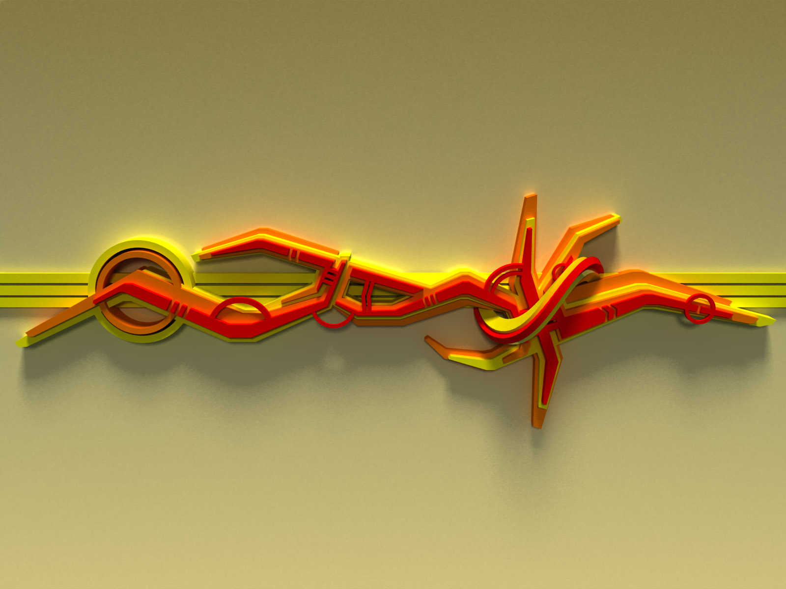 3D Граффити обои