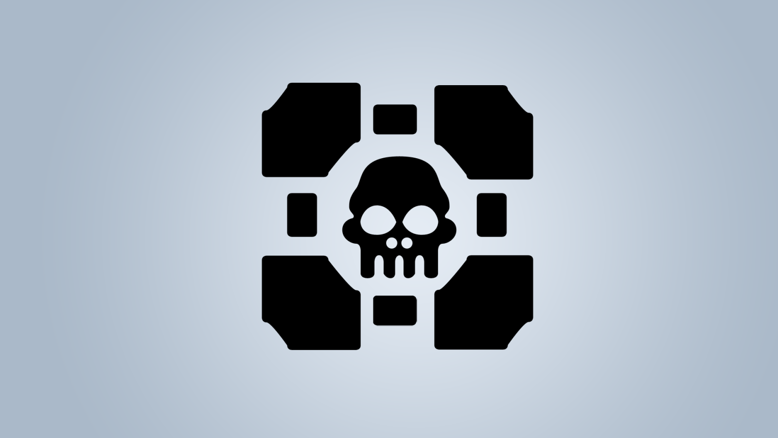 Куб с черепом обои