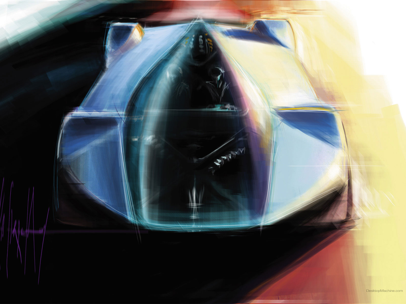 Зарисовка Maserati Birdcage обои