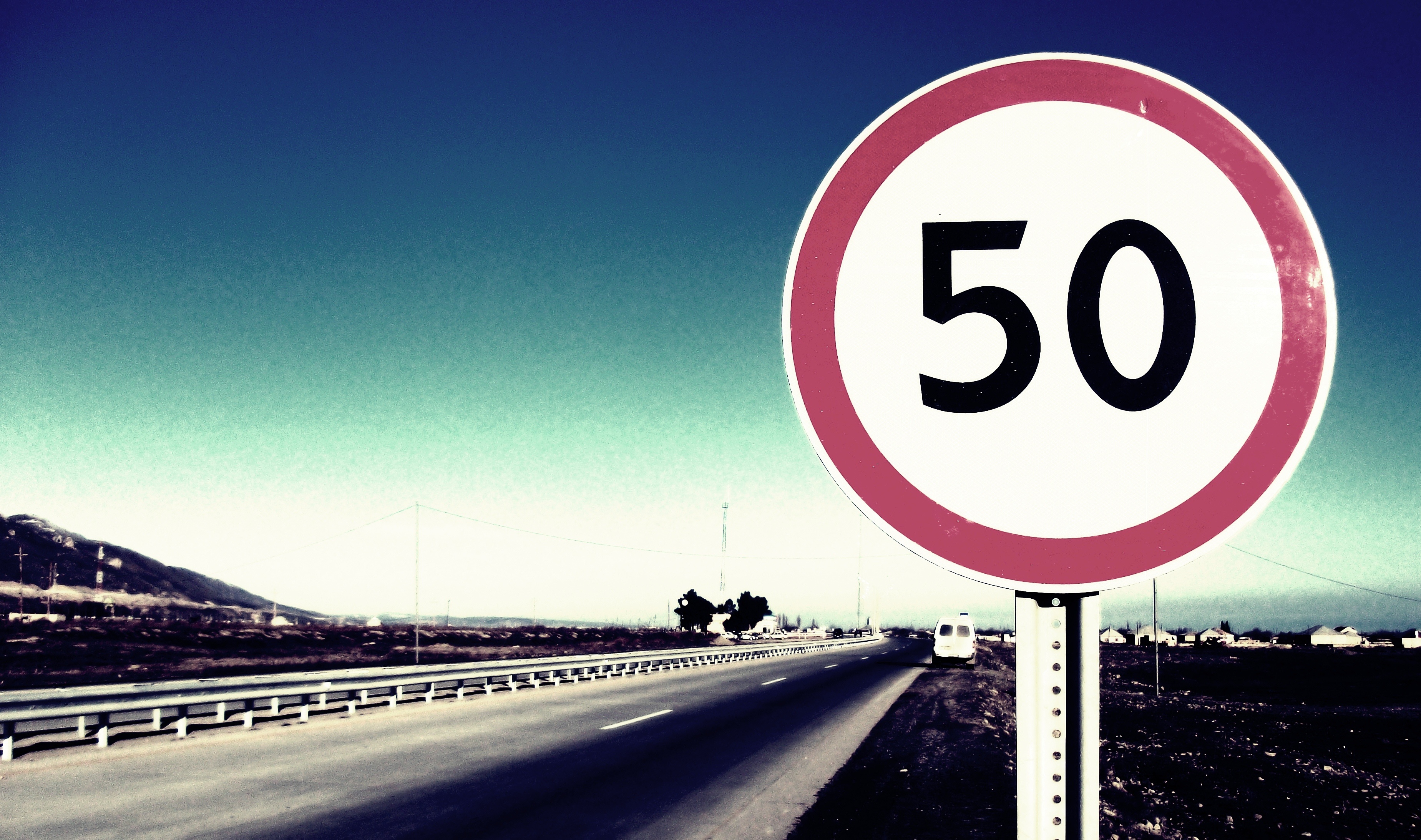 Ограничение скорости 50 км/ч обои