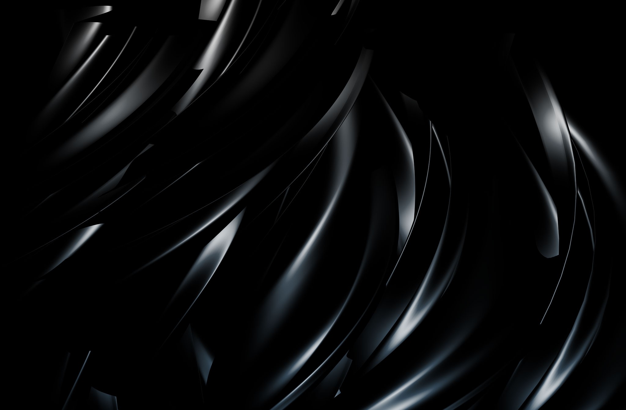 Черные волны обои