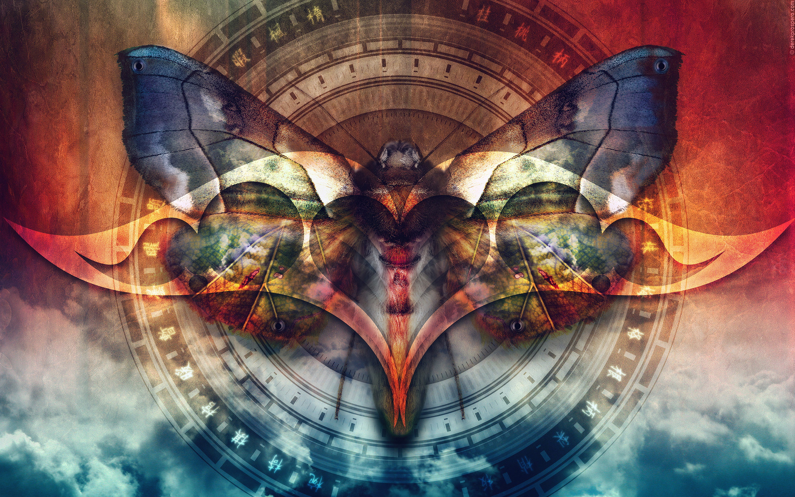 Красивая фэнтезийная бабочка обои