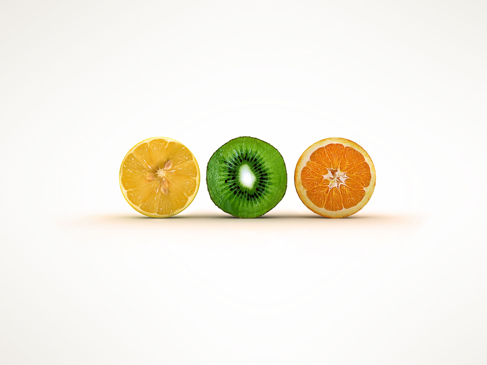 Фрукты в разрезе обои