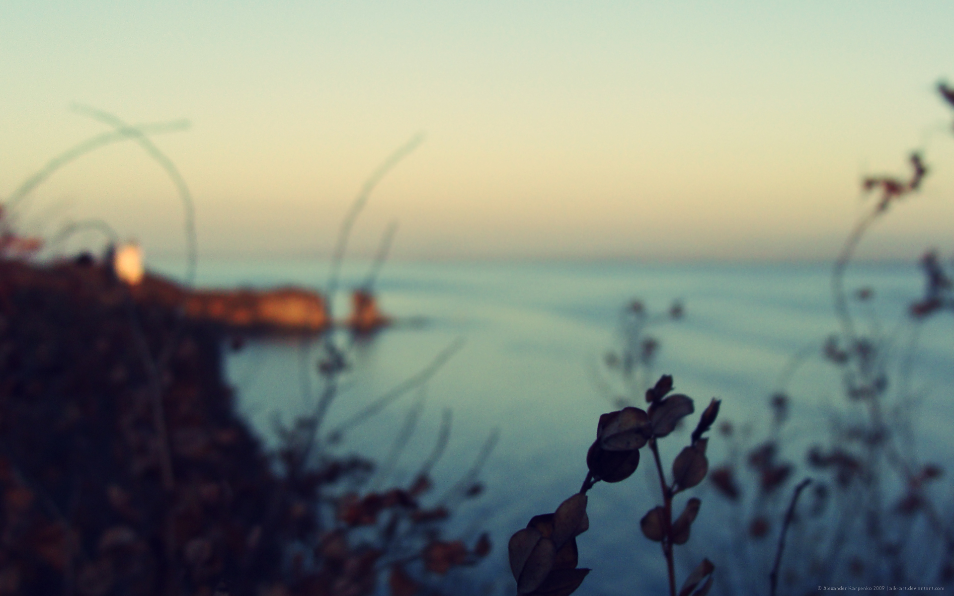 Расплывчатый берег обои