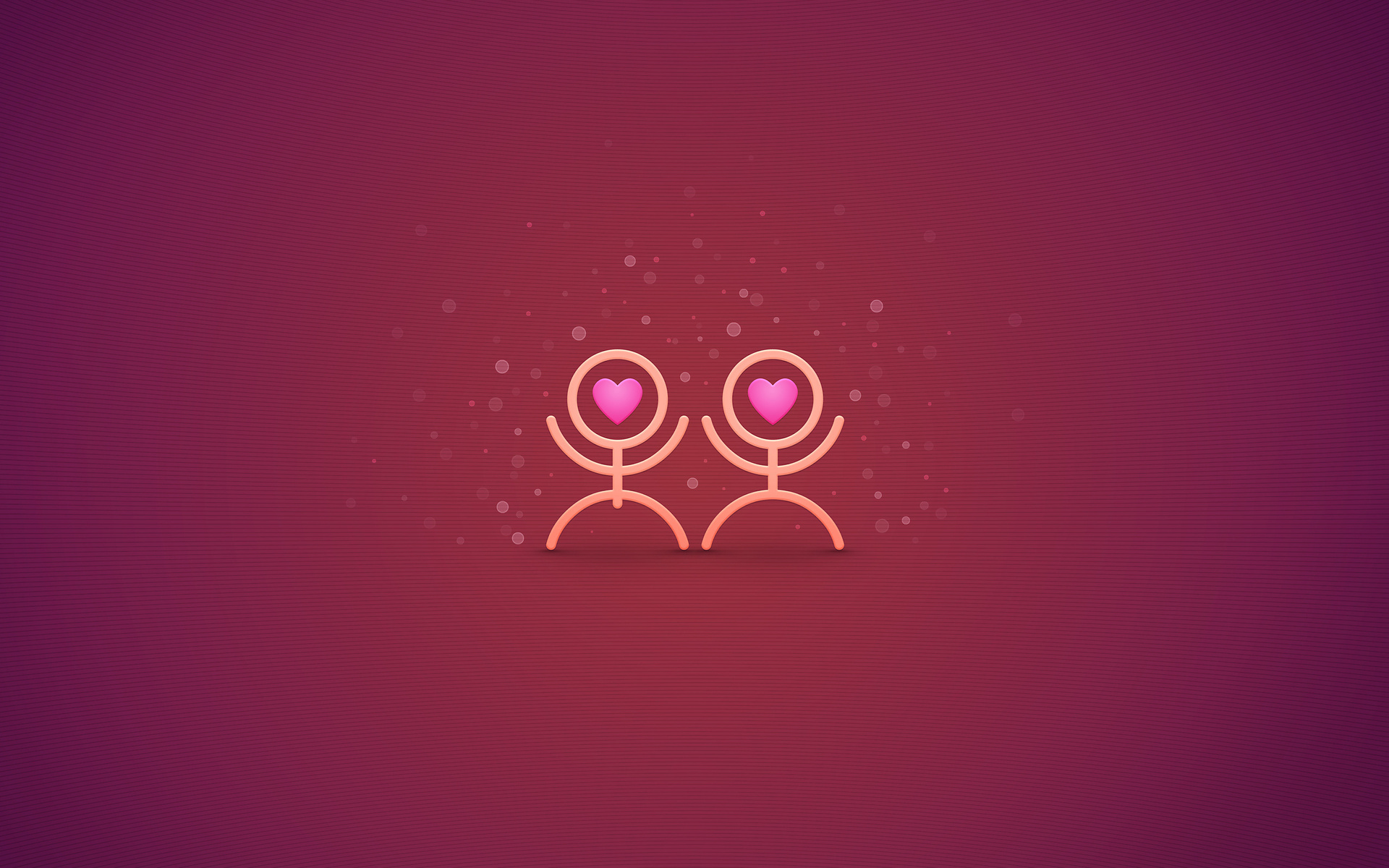 Влюблённые человечки обои