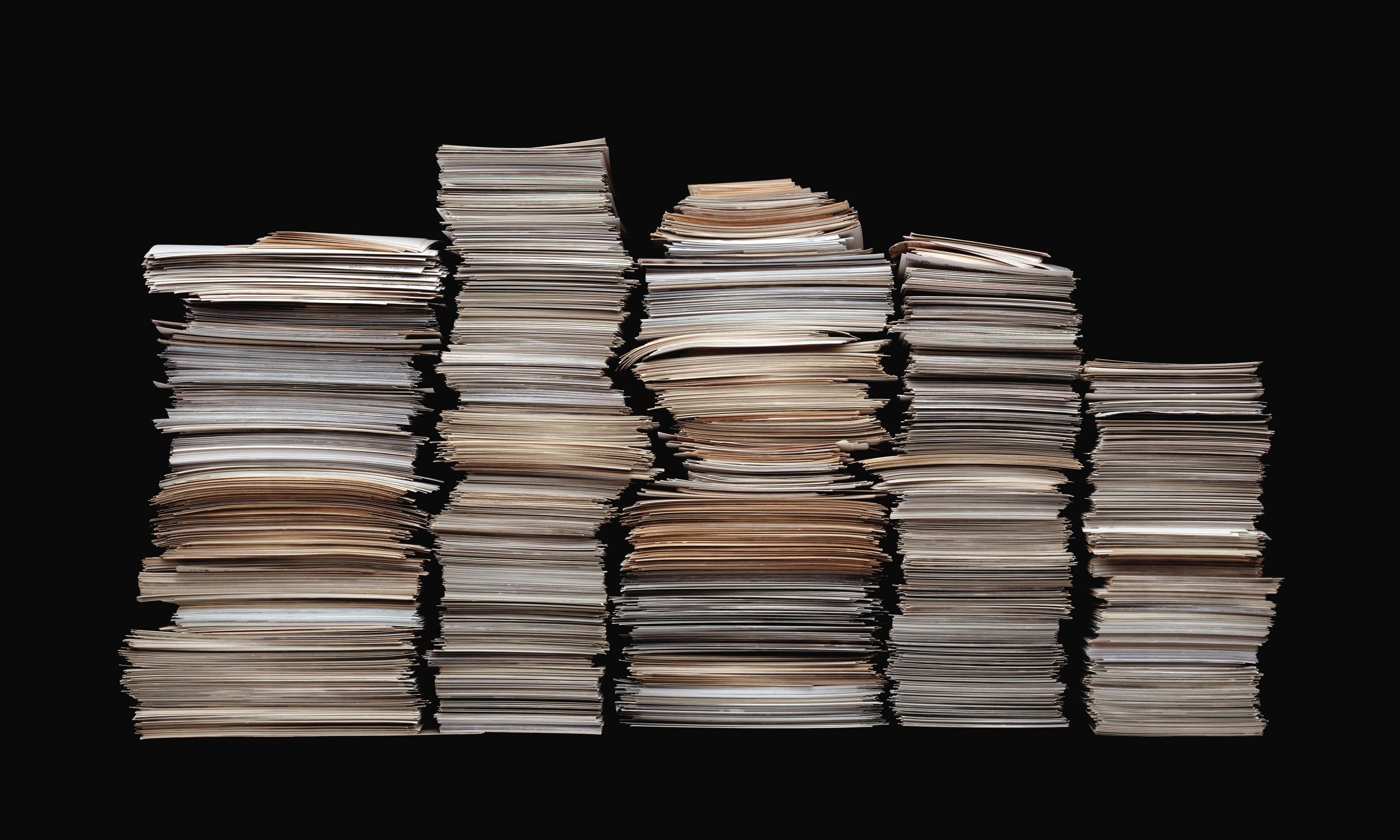 Стопки листов бумаги обои