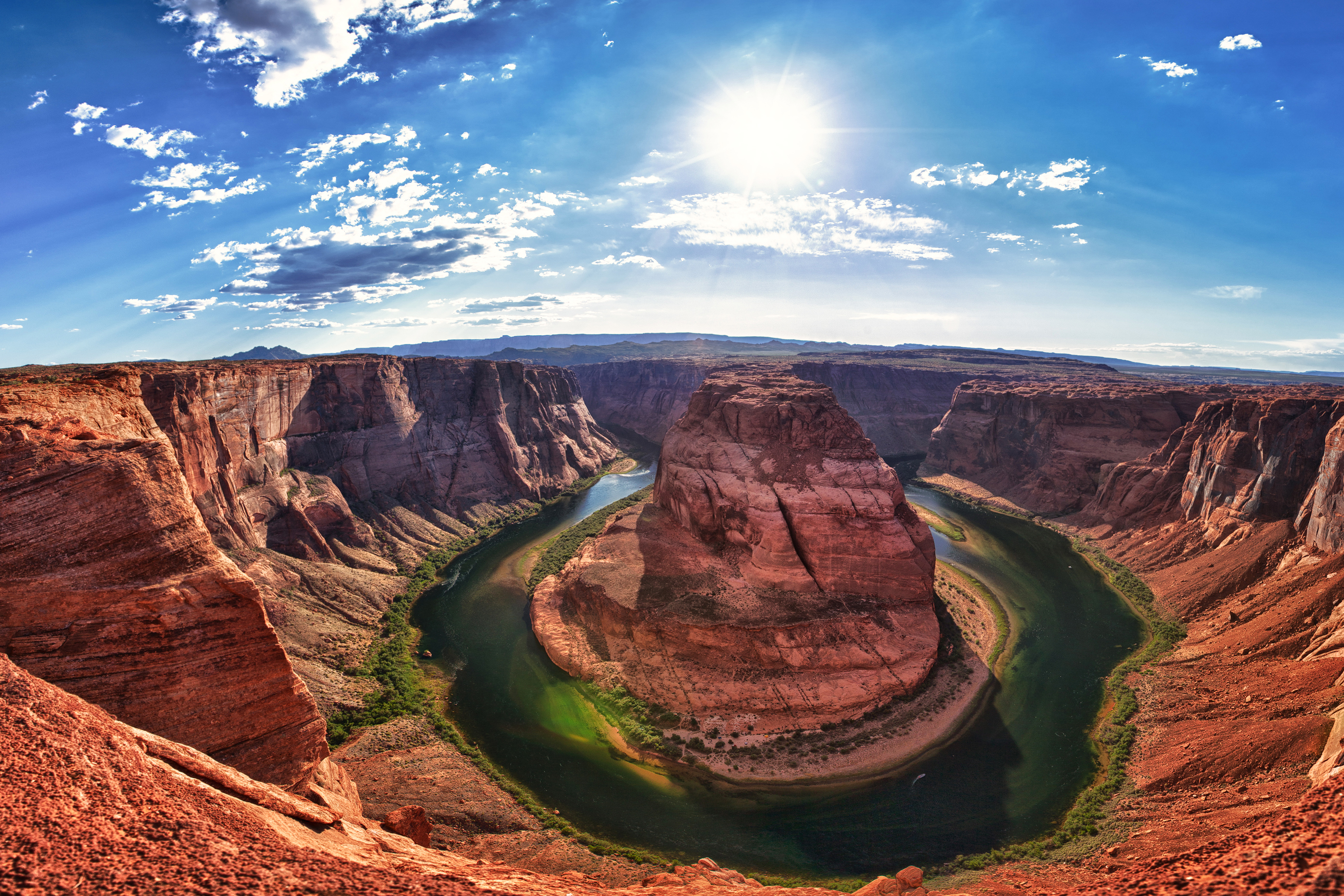 Каньон летом обои