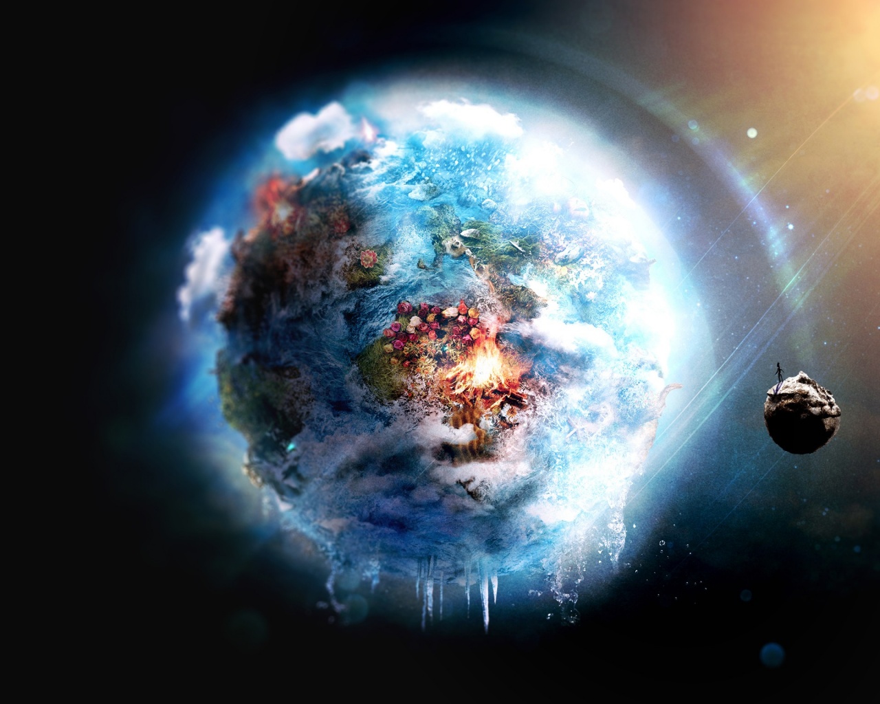 Обледеневшая земля обои