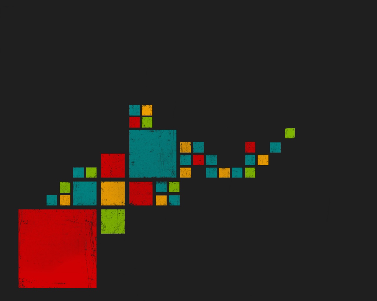 Цветные кубы обои